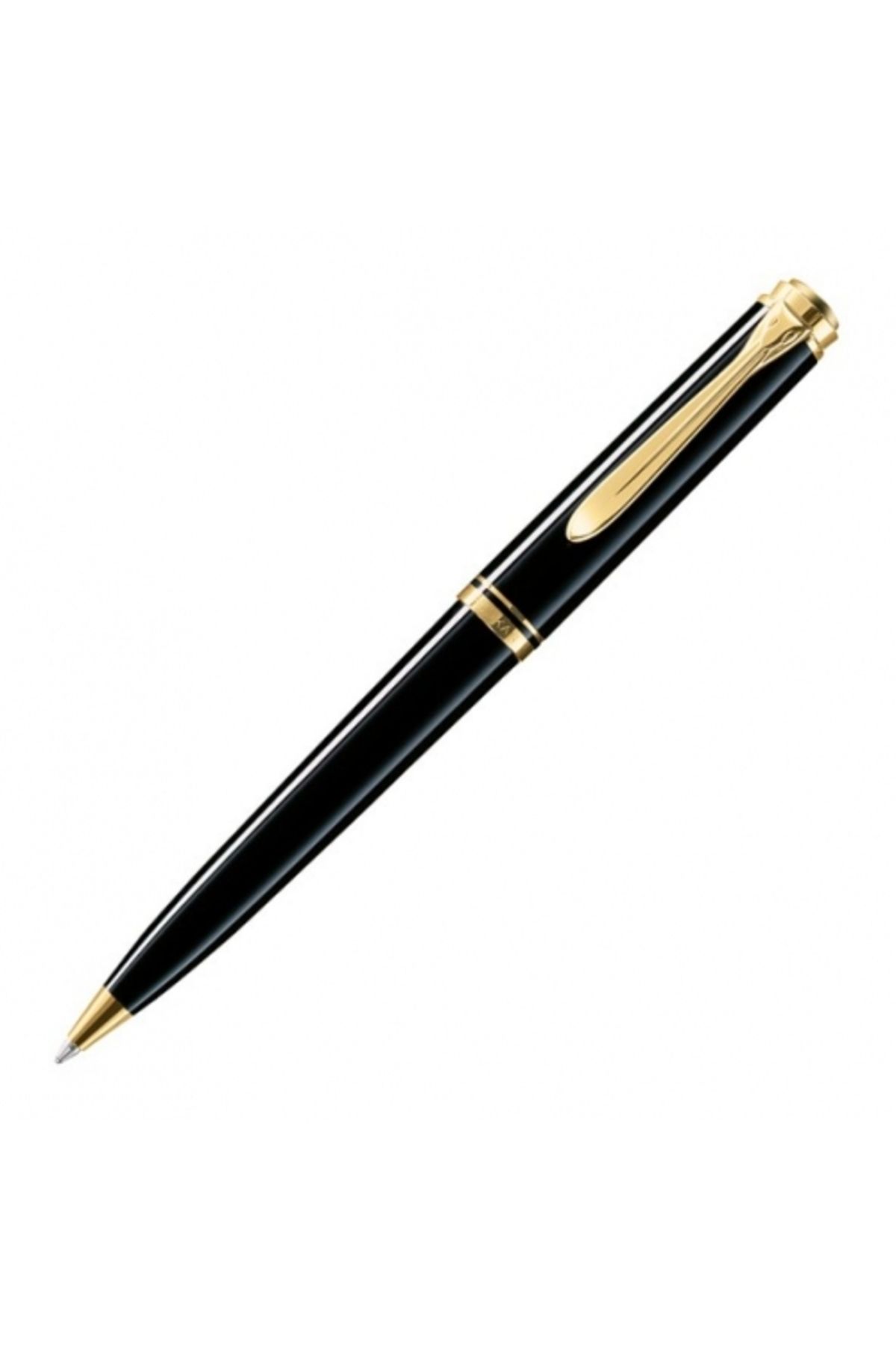 Pelikan Tükenmez Kalem 14 Ayar Altın Kaplama Siyah K600