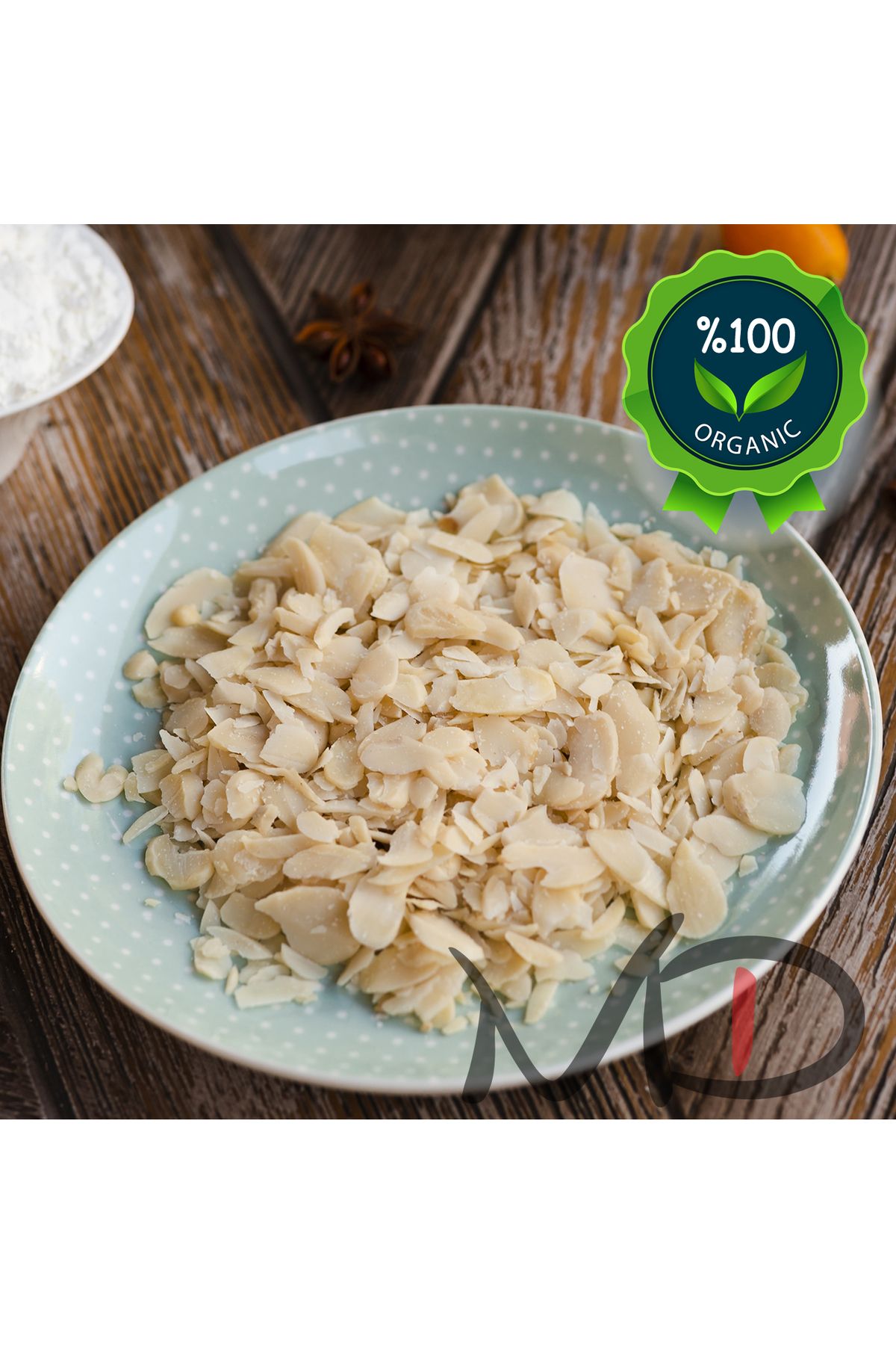 Magika Design File Badem, Rendelenmiş Badem 250 G - %100 Doğal, %100 Taze, %100 Organik