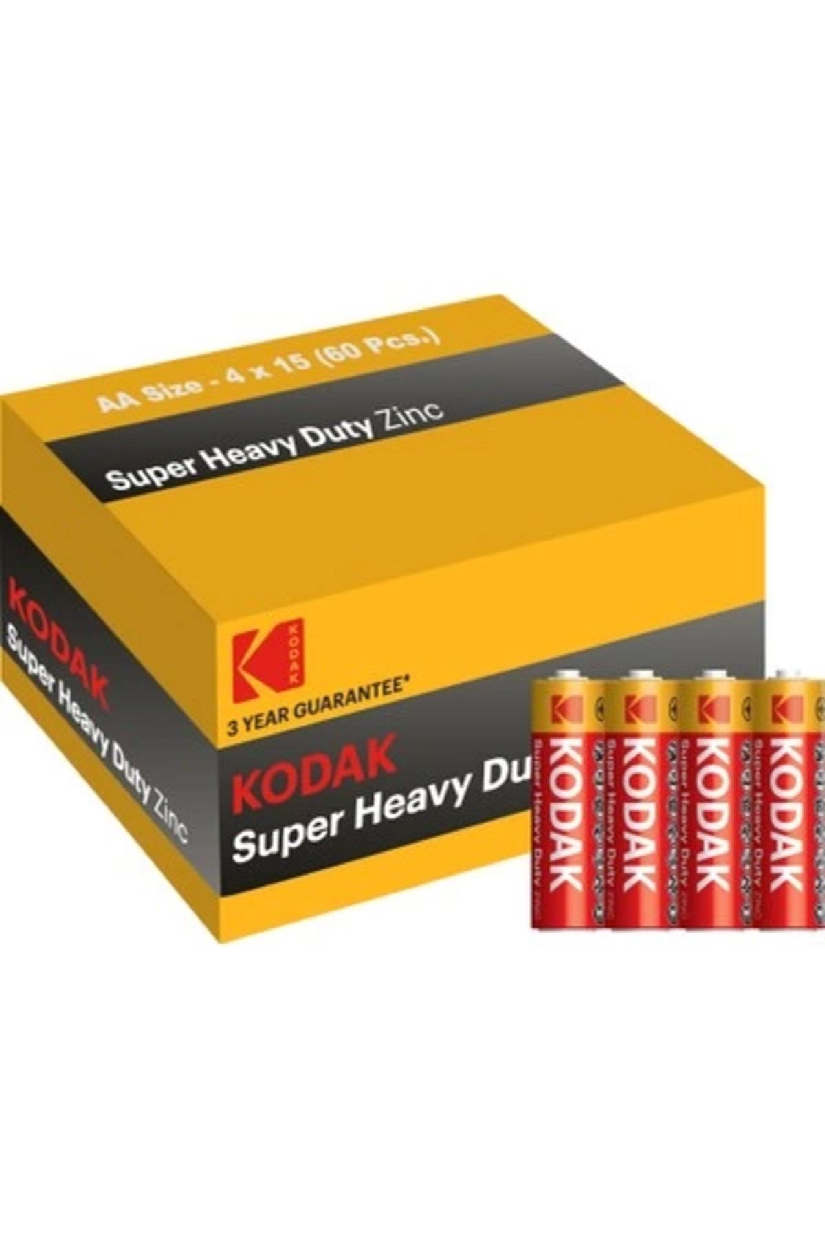 Easy Tedarik Kodak Aa Pil Super Heavy Duty Çinko Karbon Kalem Pil 60