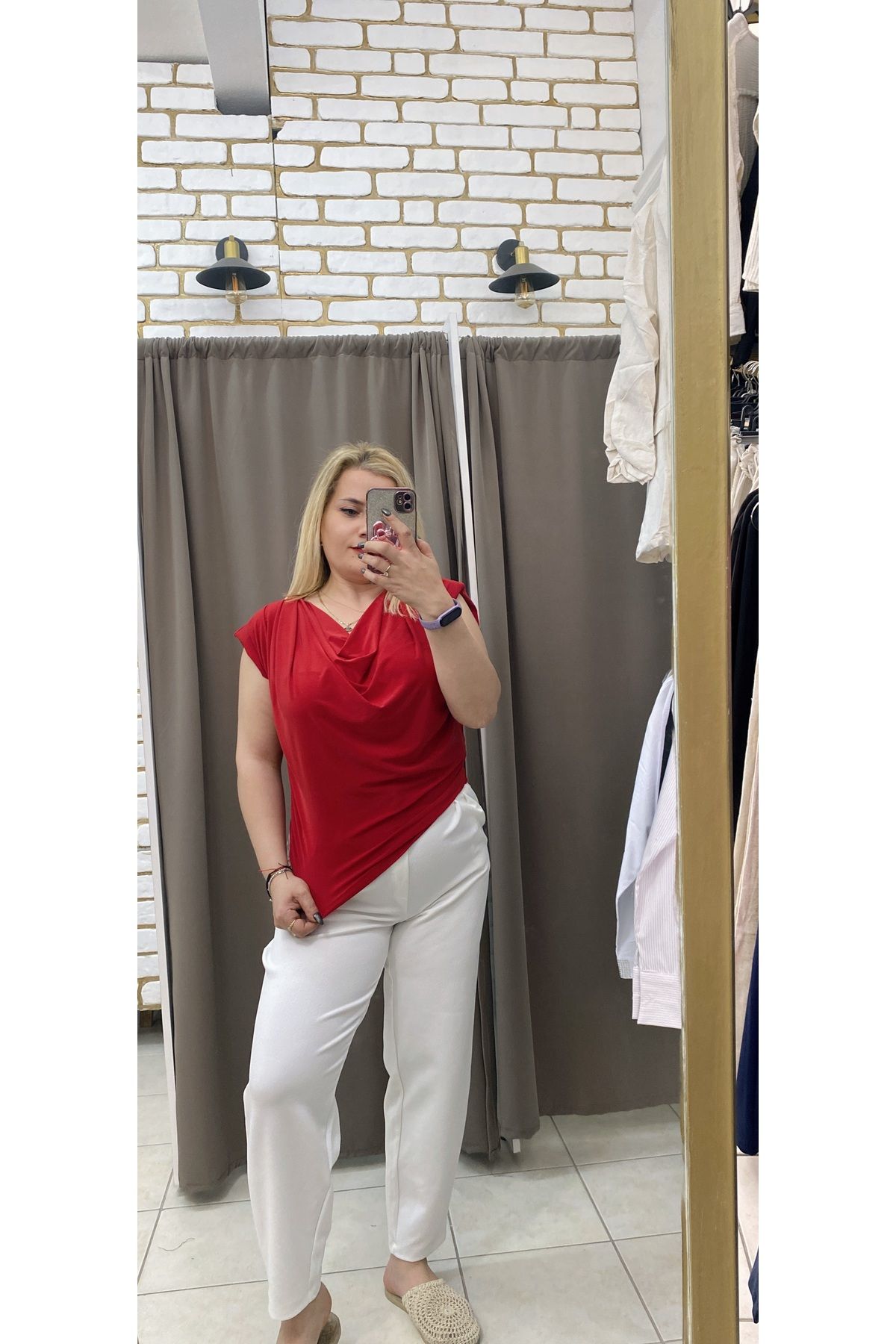 TUBA TOPTAŞ-Padded Sandy Degaje Bluz 7