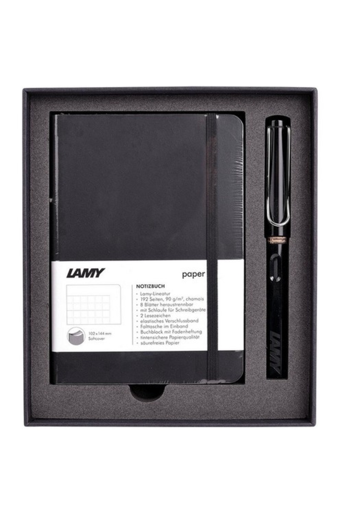 Lamy Yumuşak Kapak A6 Defter Ve Dolma Kalem Seti (SİYAH)