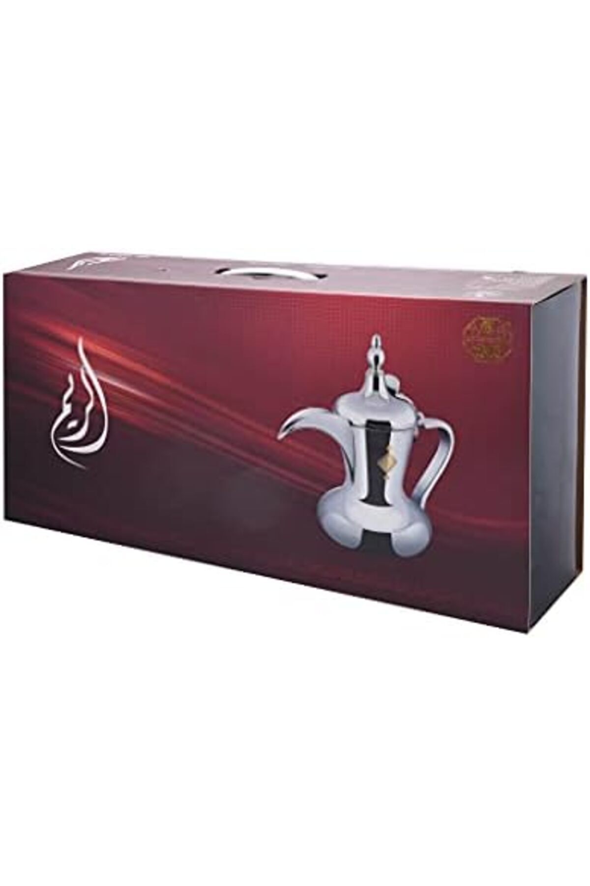 ALSAIF-طقم دلال من السيف مقاس 32/26/48 اونص بتصميم تقليدي أنيق، مثالية لتحضير وتقديم القهوة اللون ذهبي 4