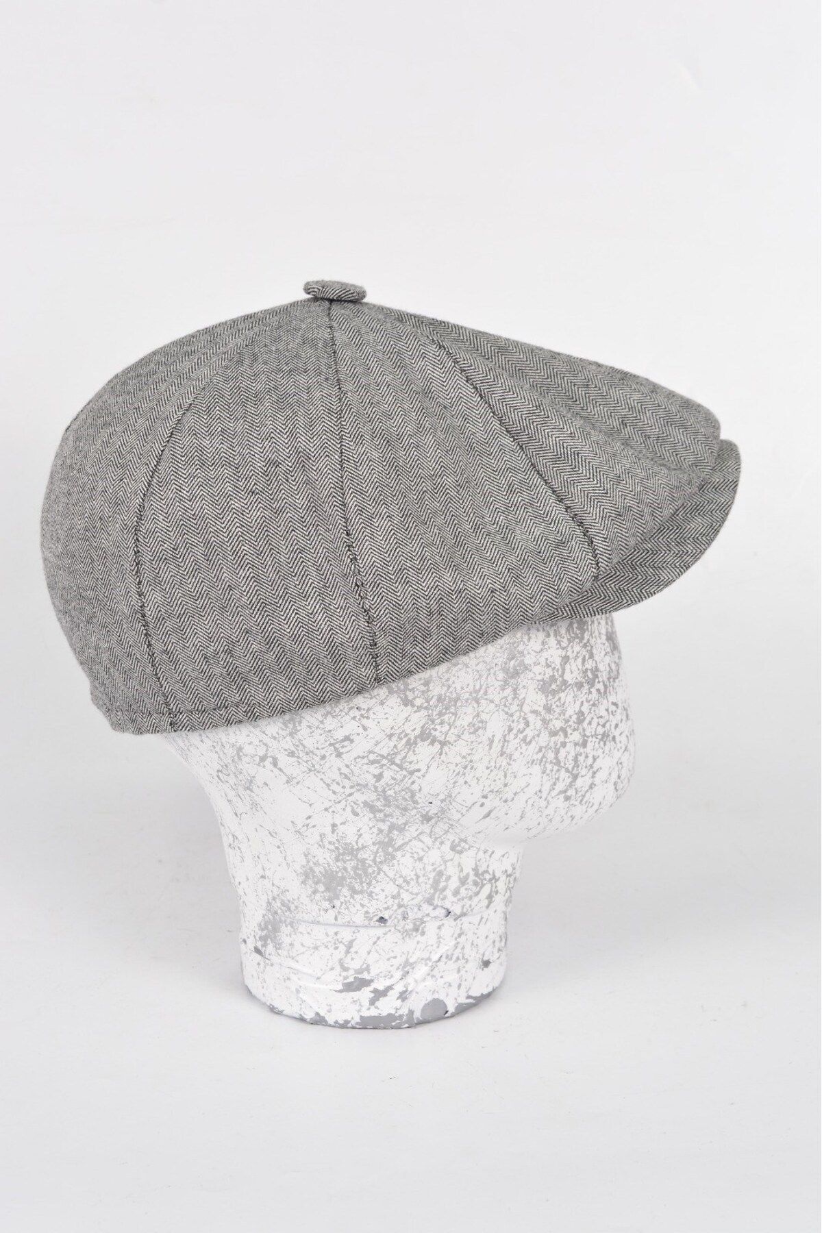 mercantoptan-Cotton Fabric Herringbone Summer Model British 8 Piece Cap Hat 3