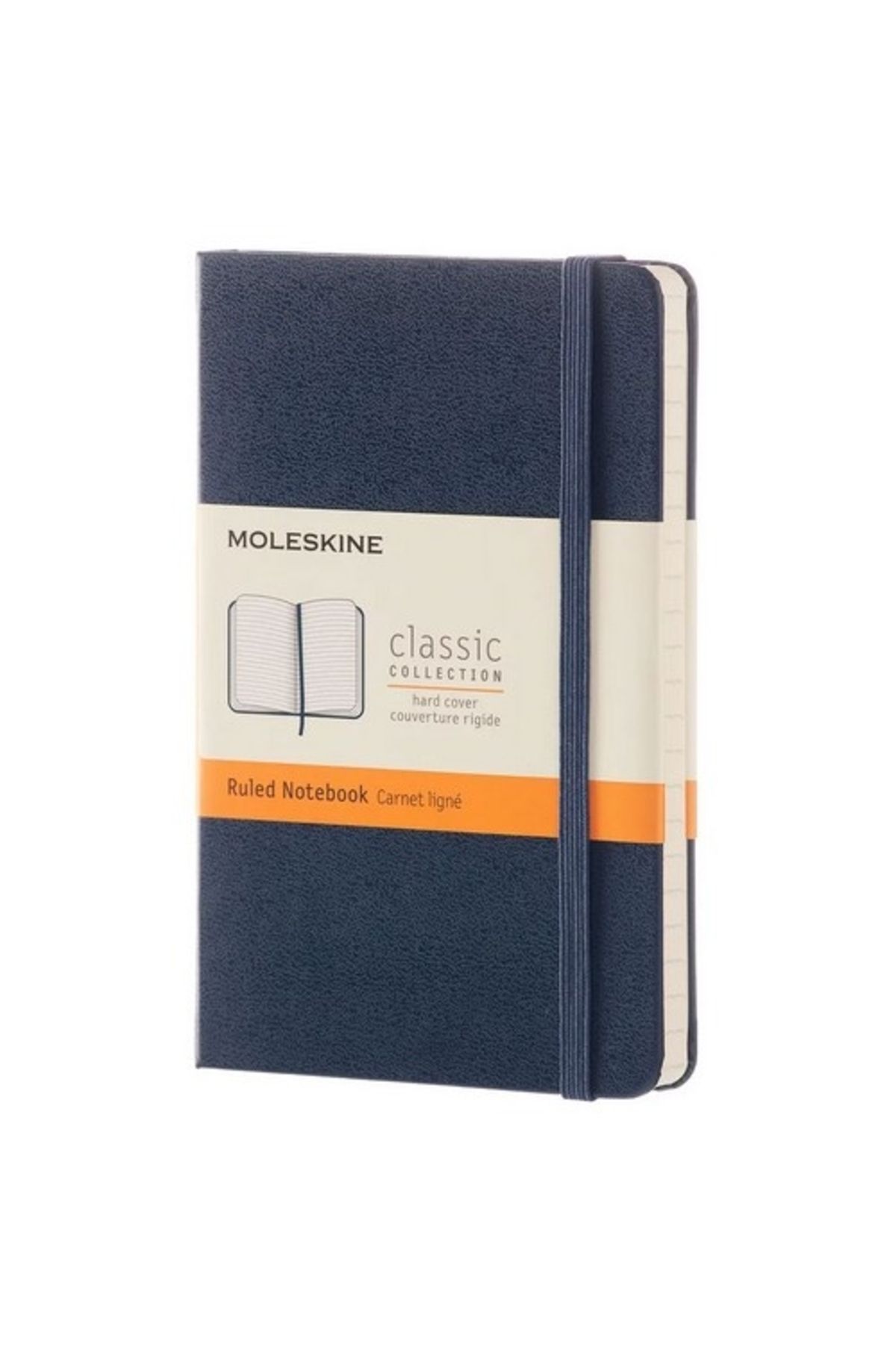 Moleskine-دفتر ملاحظات كبير الحجم مقاس 13 × 21 سم، غطاء صلب مخطط، 400 ورقة 1