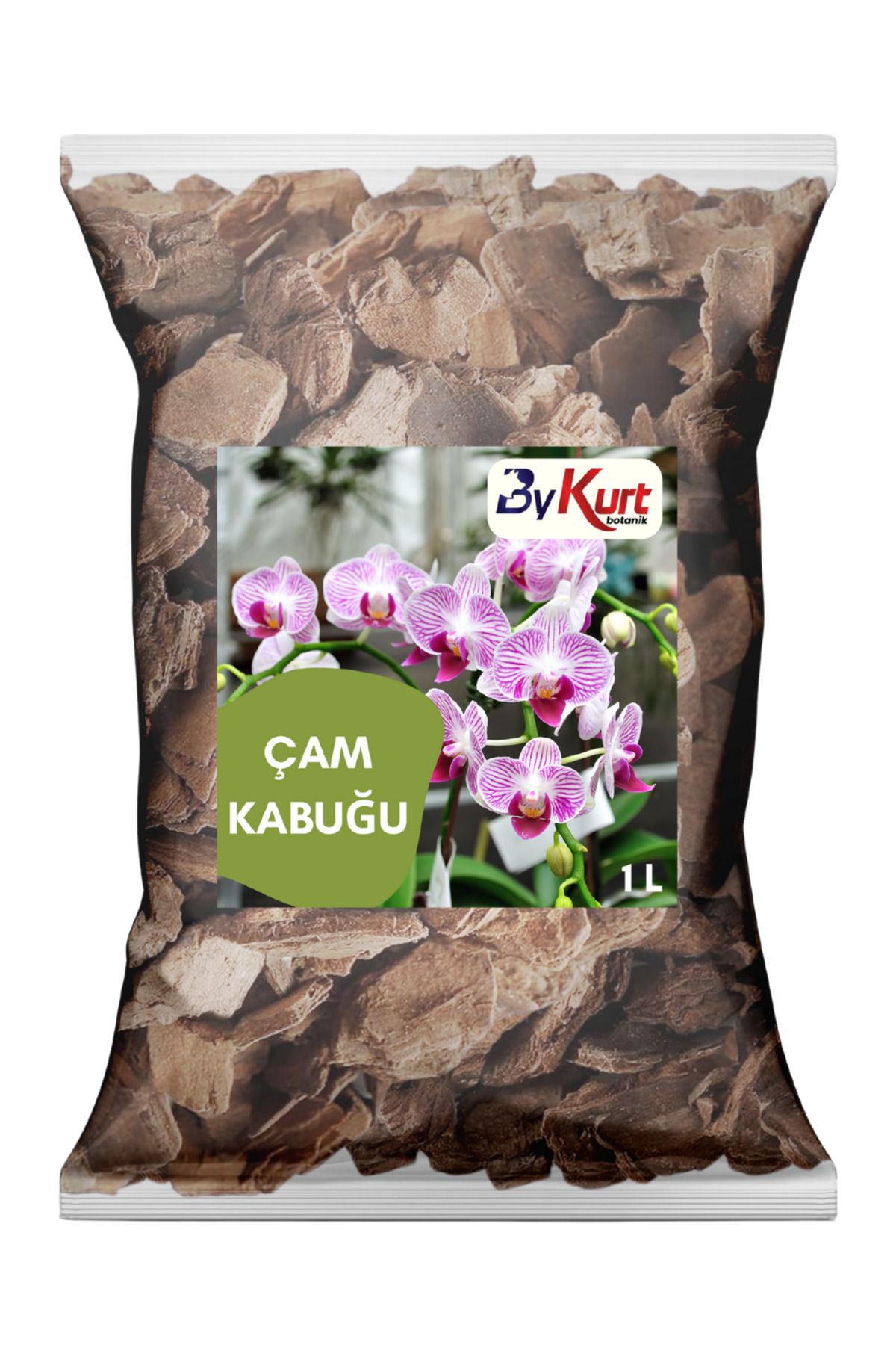 ByKurt İthal Orkide Toprağı 1L Hollanda Çam Kabuğu Özel Tür Orkideler İçin İdeal Karışım