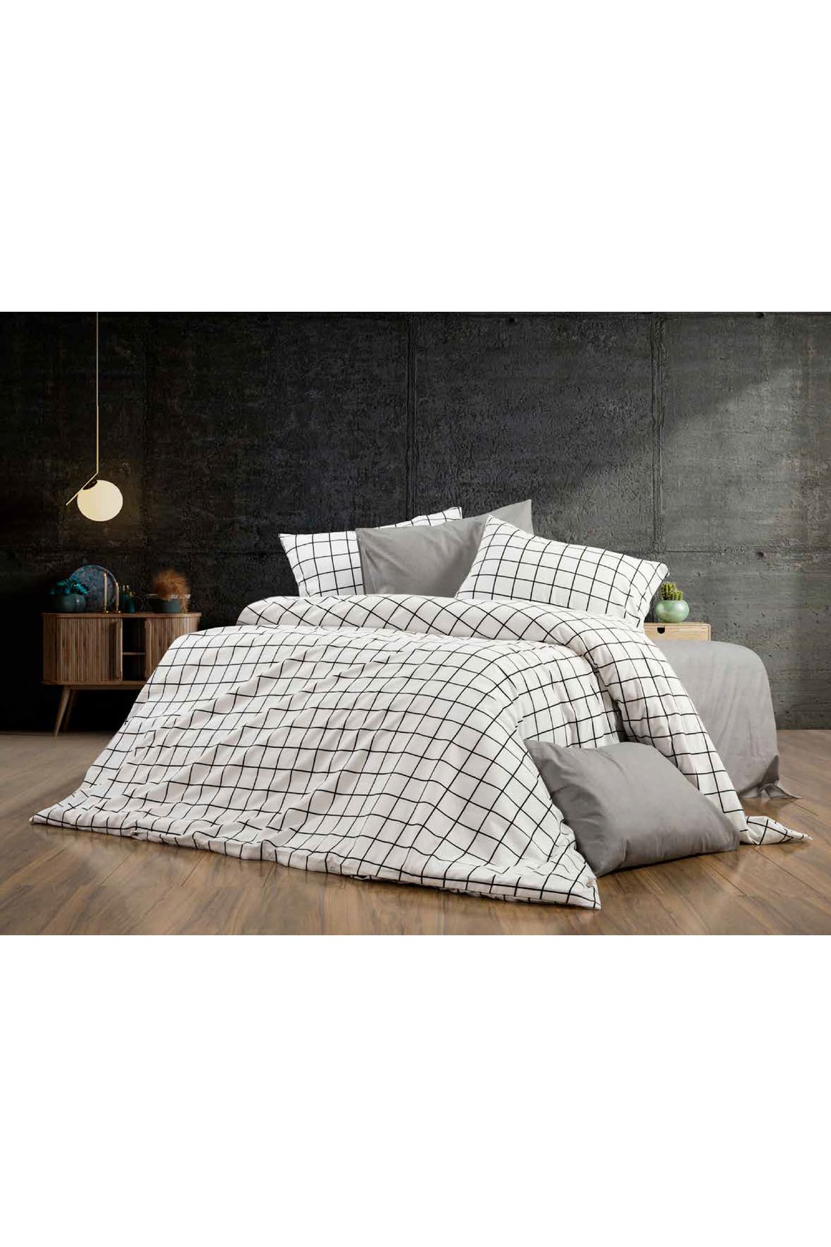 sehra-Luxurious Durable Soft Natural Cotton Single Duvet Cover Set+ Non-Elastic Bed Sheet+ 1 Pillowcase 1