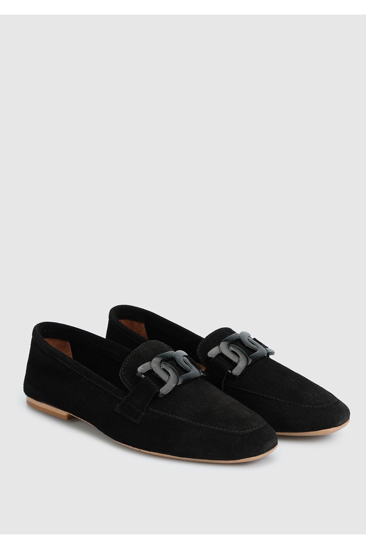 Provoq-Black Leather Women's Shoes 2