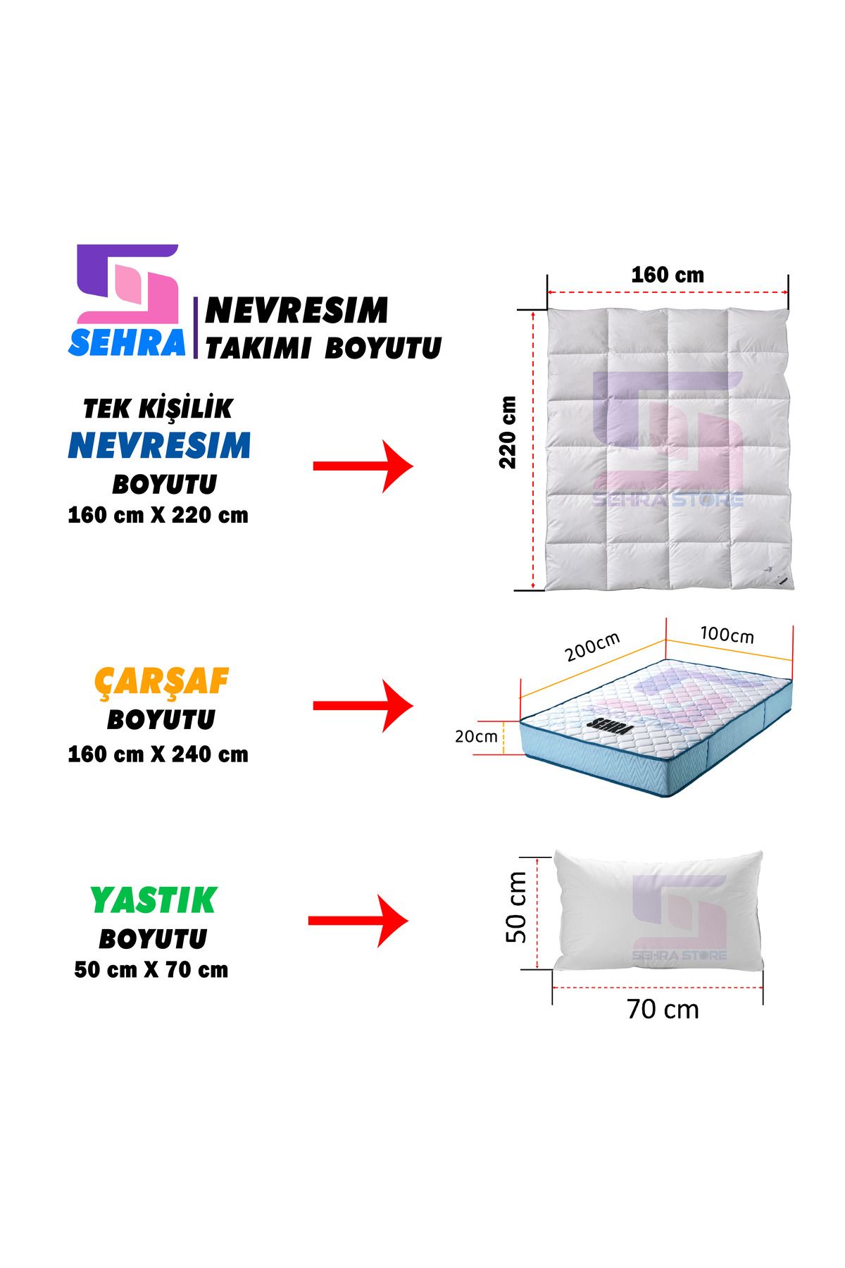 sehra-Luxurious Durable Soft Natural Cotton Single Duvet Cover Set+ Non-Elastic Bed Sheet+ 1 Pillowcase 4