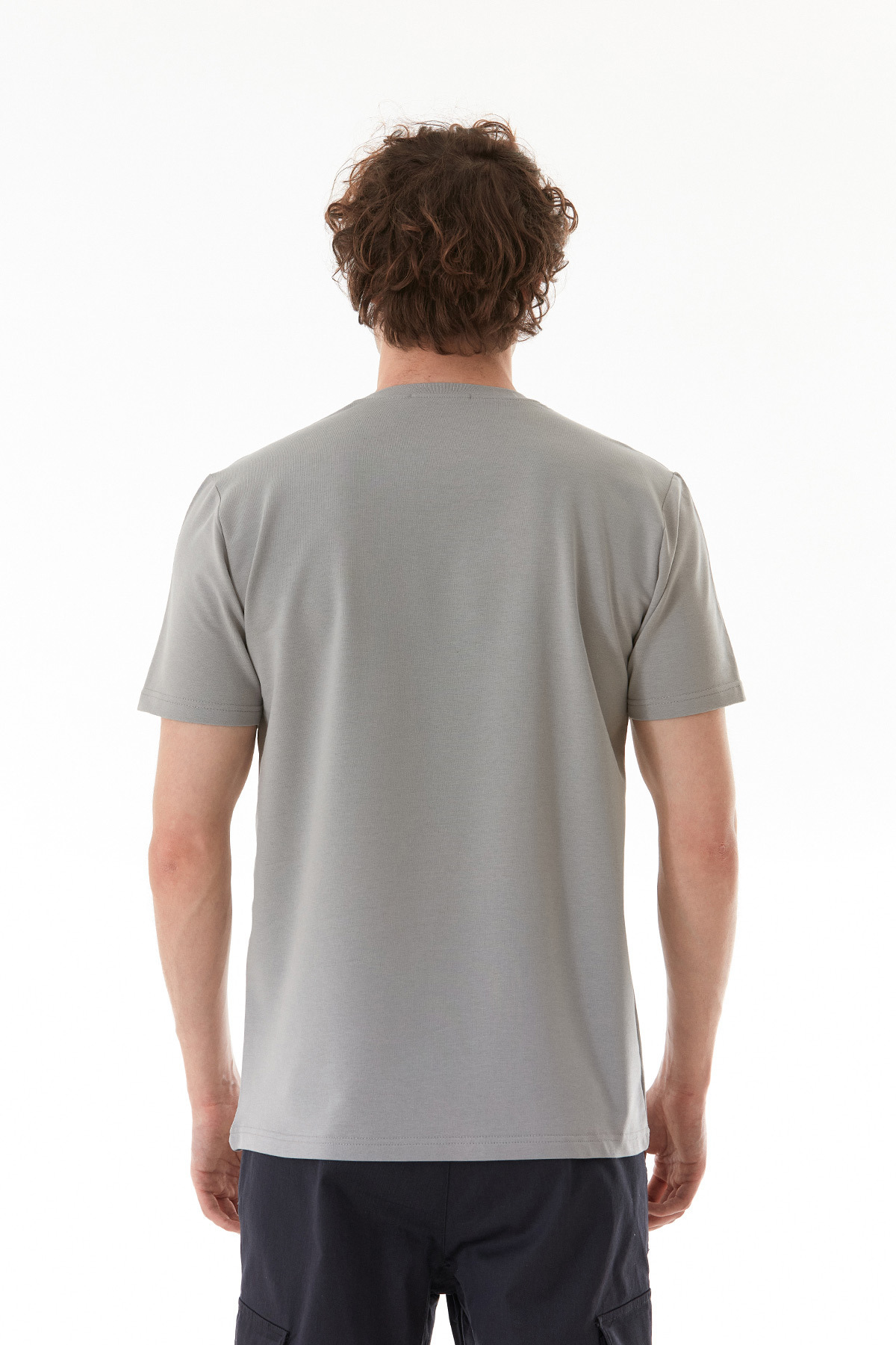 Fulla Moda-Leaf Printed Text Embroidered T-Shirt 5
