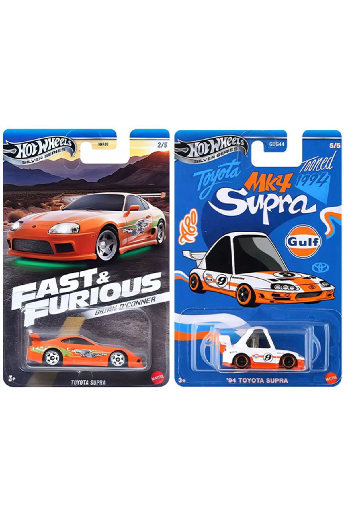 HOT WHEELS 2 Araç Toyota Supra Set - Brian O'conner Toyota Supra