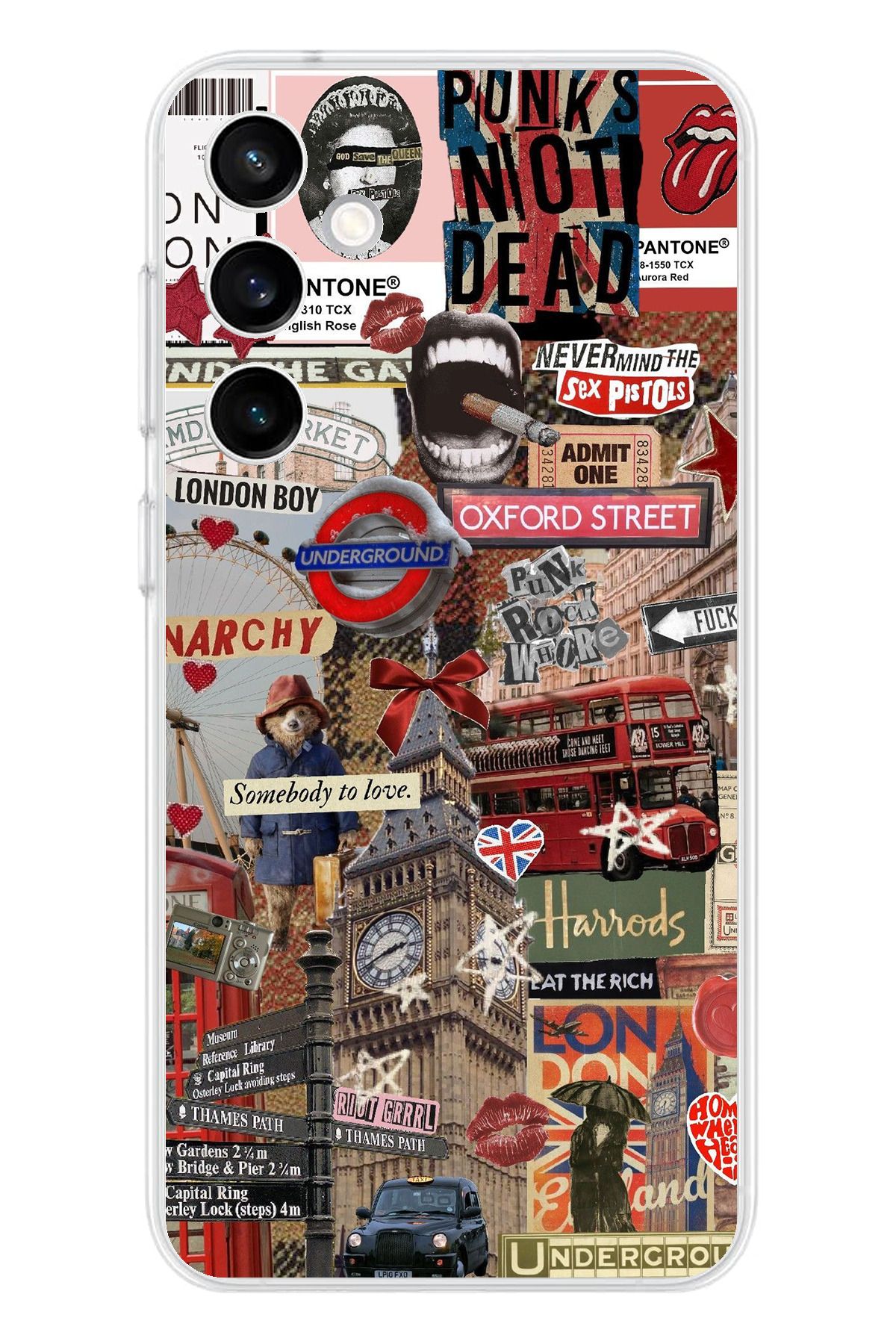 TechTree Samsung Galaxy S23 Fe Uyumlu Londra Şeffaf Silikon Kılıf