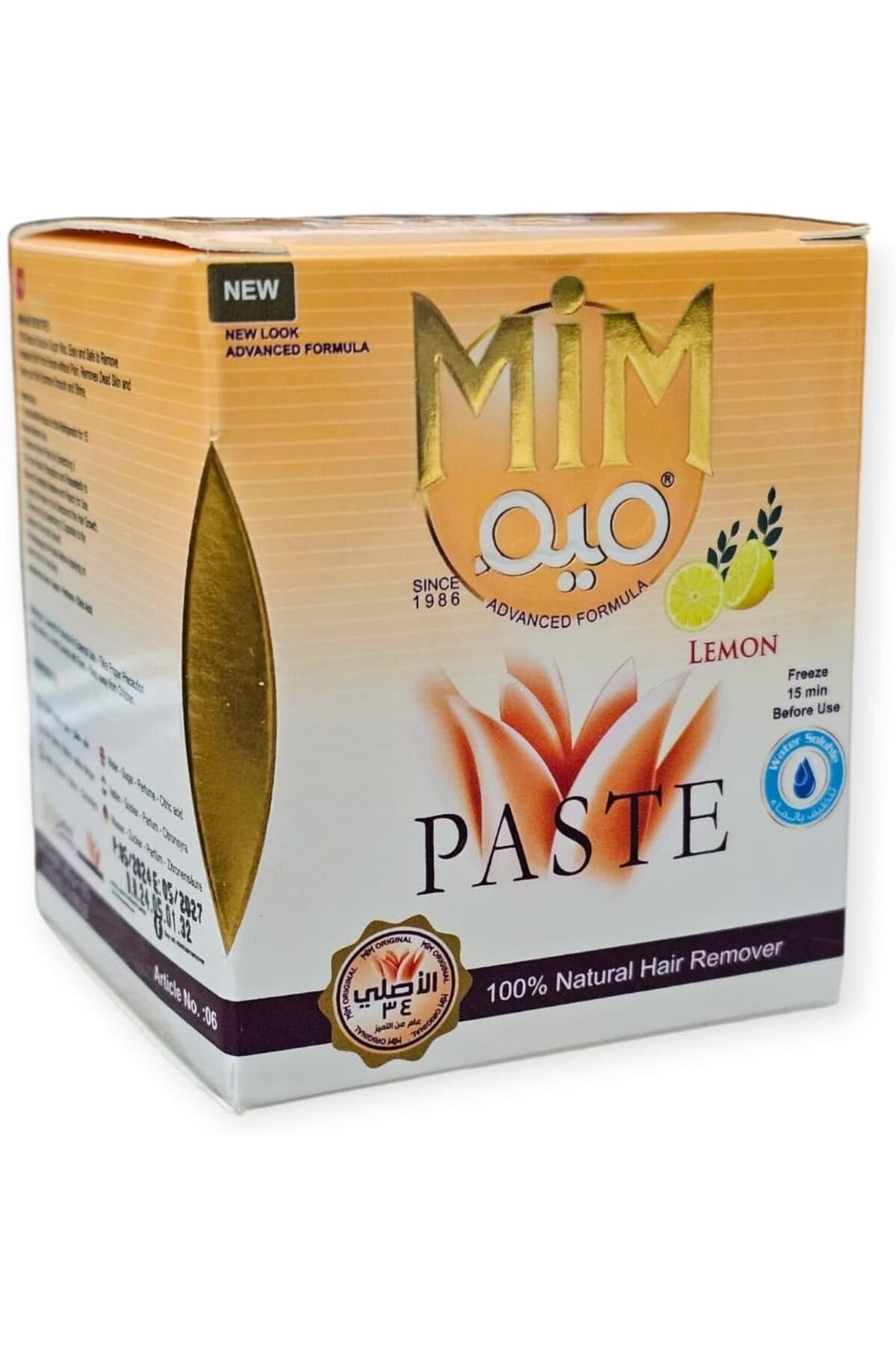 MİM-Paste Natural Hair Remover With Lemon 1