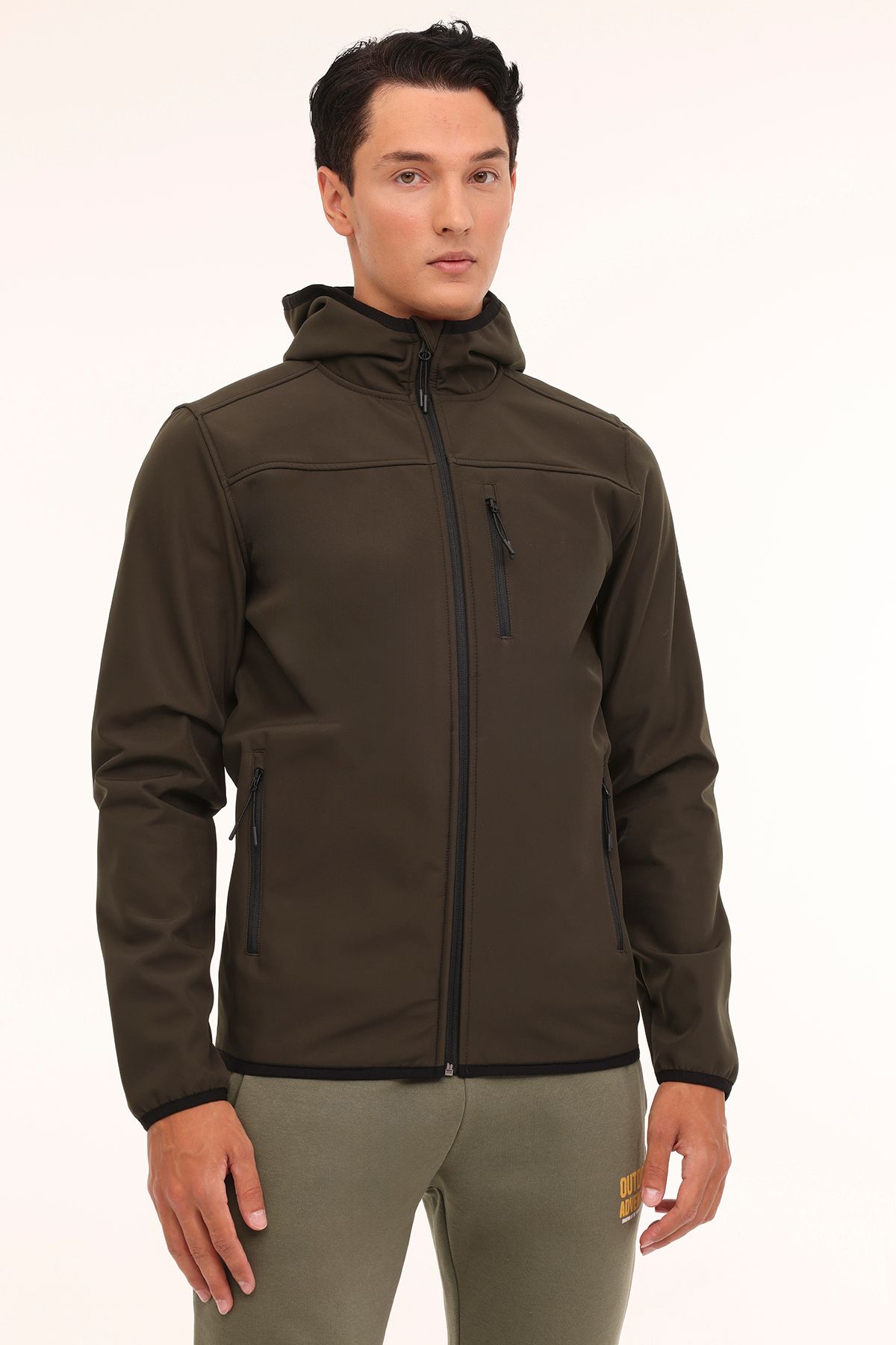 Kinetix-Ml Basic Softshell 4Pr - Khaki Men's Softshell 1