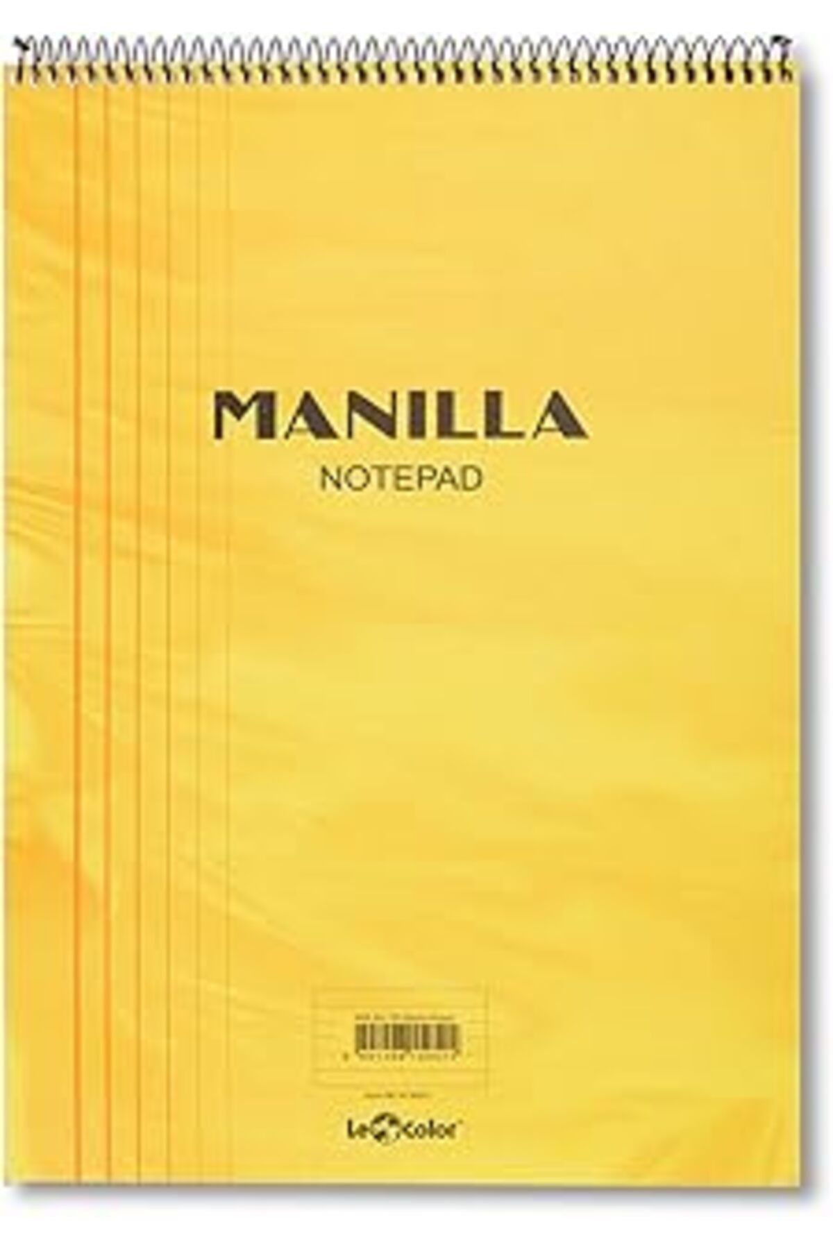 Pazarcan Lé Color 41300/1 Manila Notepad Yumuşak Kapak, 1.Hamur Kağıt Spiralli, Sarı