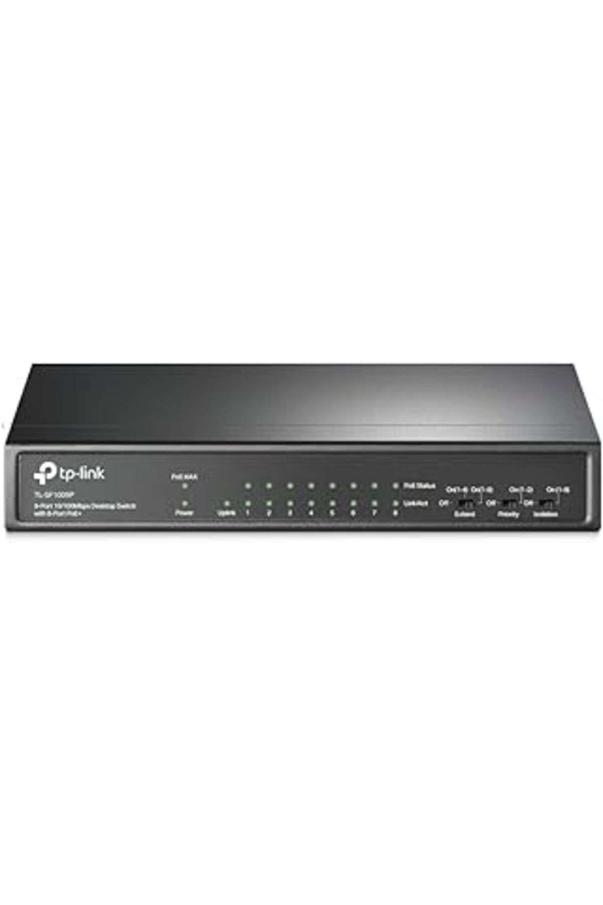 Mu Art Tl-Sf1009P, 9-Port 10/100Mbps Desktop Switch With 8-Port Poe+