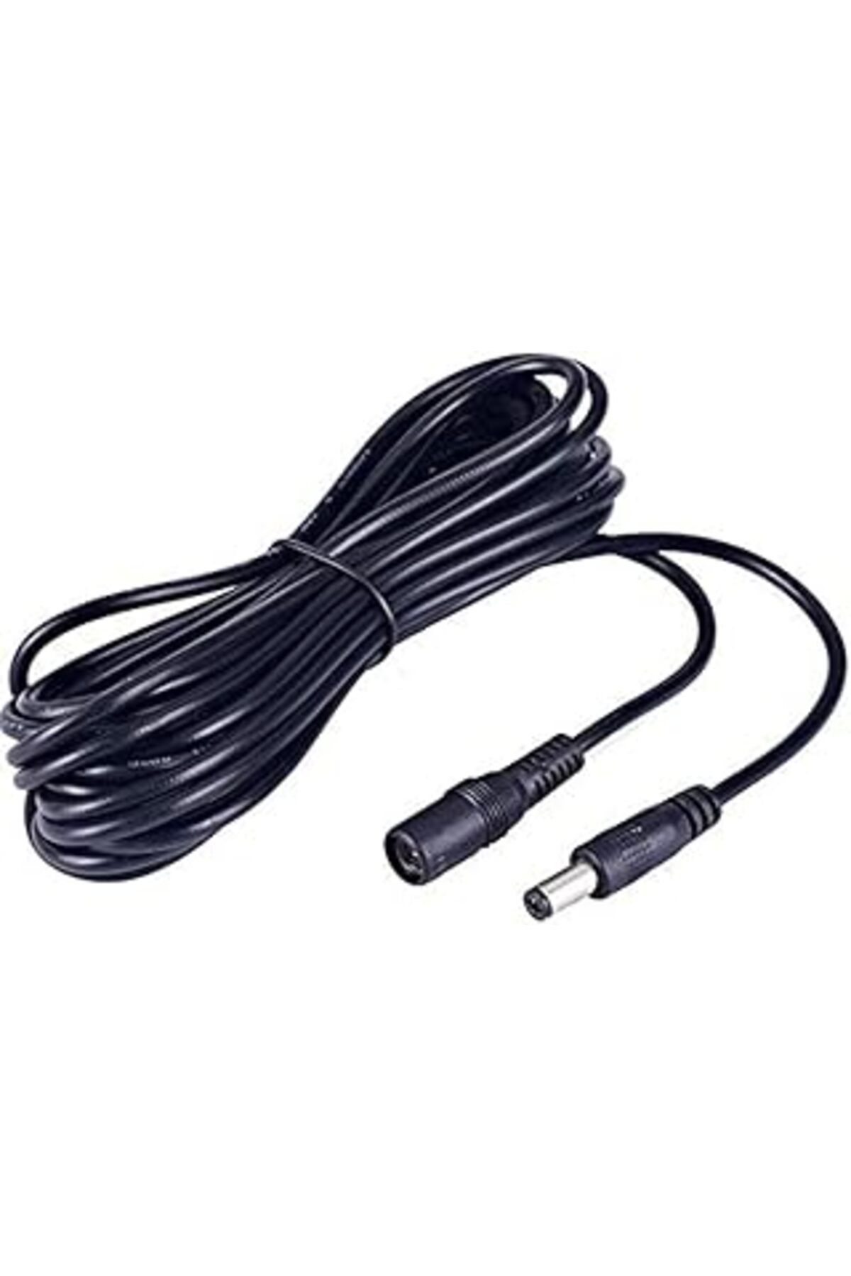 Pazarcan Alfais 4385 Dc Adaptör Uzatma Kablosu 5 M 5.5Mm X 2.1Mm Dişi Erkek, Siyah