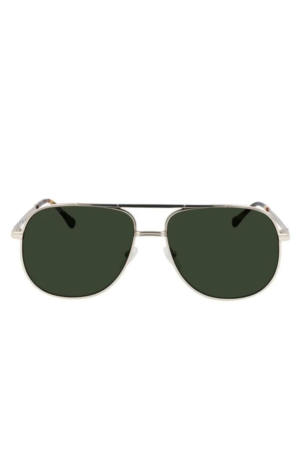 Lacoste-Aviator Sunglasses Gold Green L222SG 714 Size 60 2