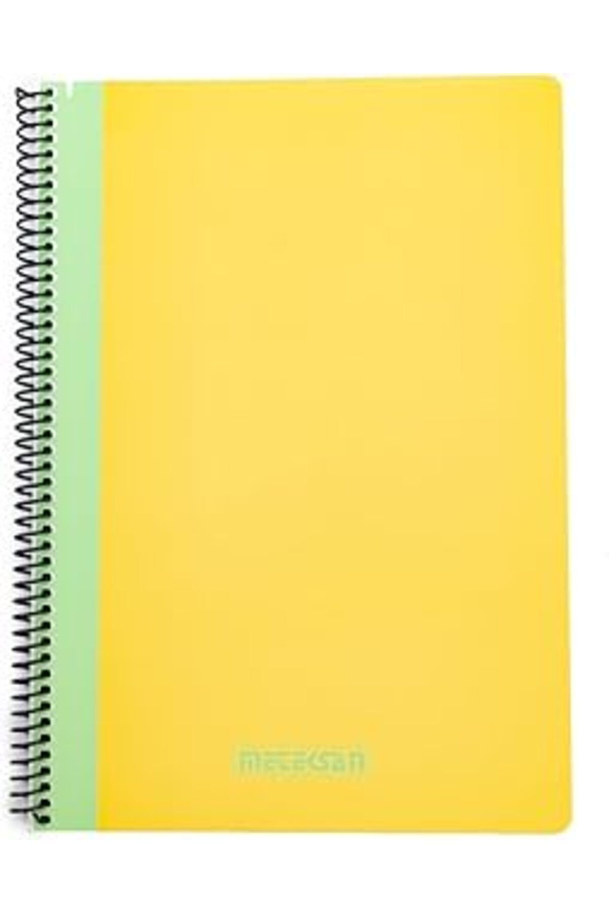 Karachil Meteksan Pruva Pastel Serisi, A4 80 Yaprak Kareli Karton Kapaklı Pet Spiralli Defter, Sarı
