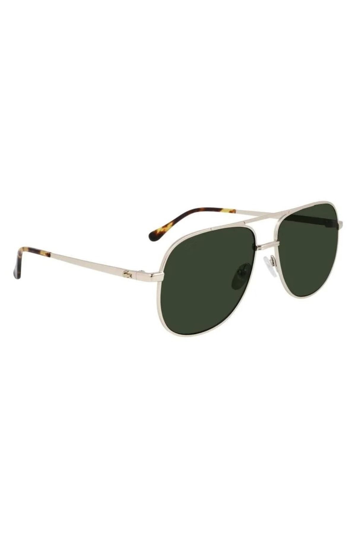 Lacoste-Aviator Sunglasses Gold Green L222SG 714 Size 60 3
