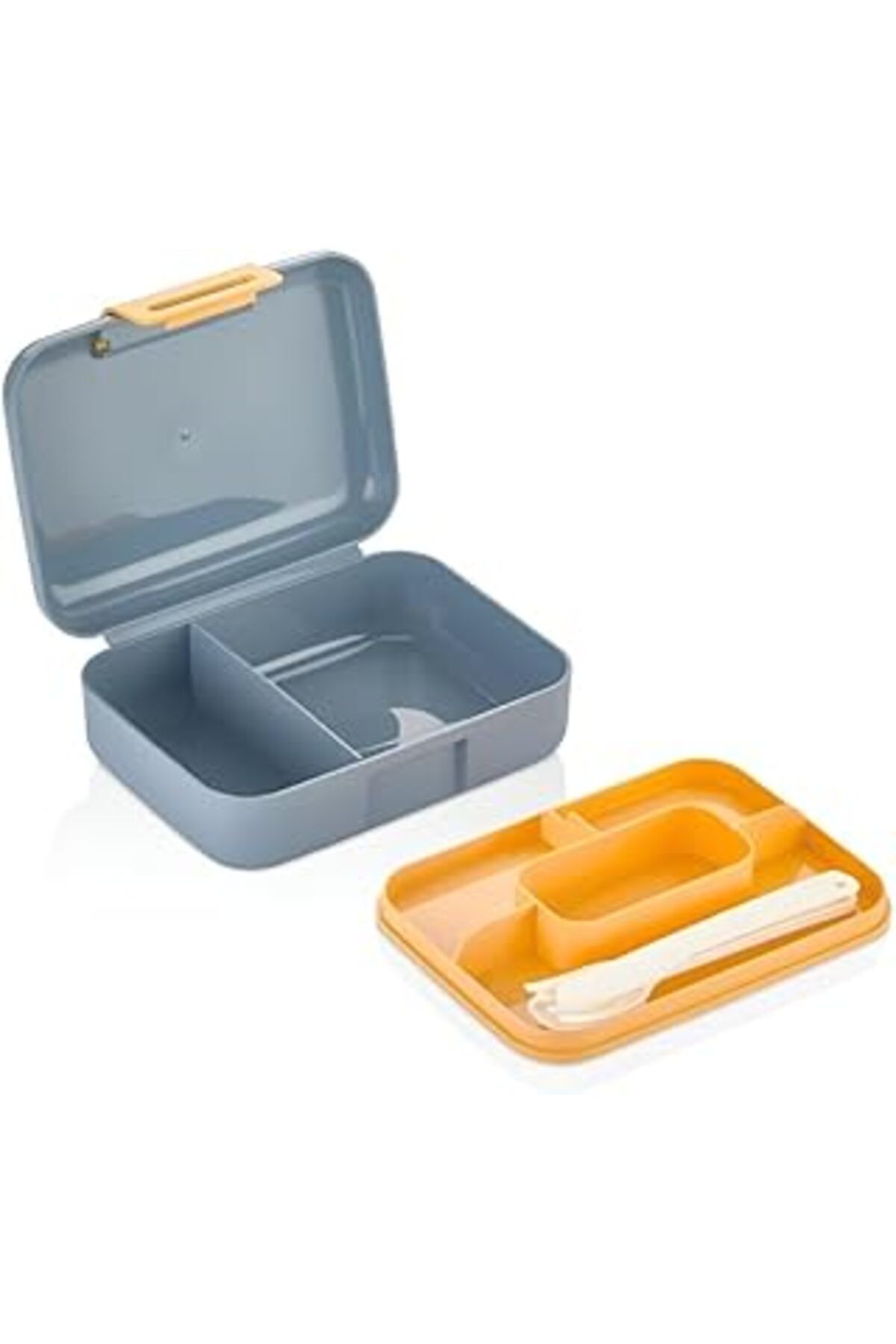 Mu Art Orret Home 2 Straturi, 1,6 Litri, 3 Compartimente, Cutie De Prânz Bento, Cu Furculiță, Cadou, Fără Bpa Masculin - 80 x 270