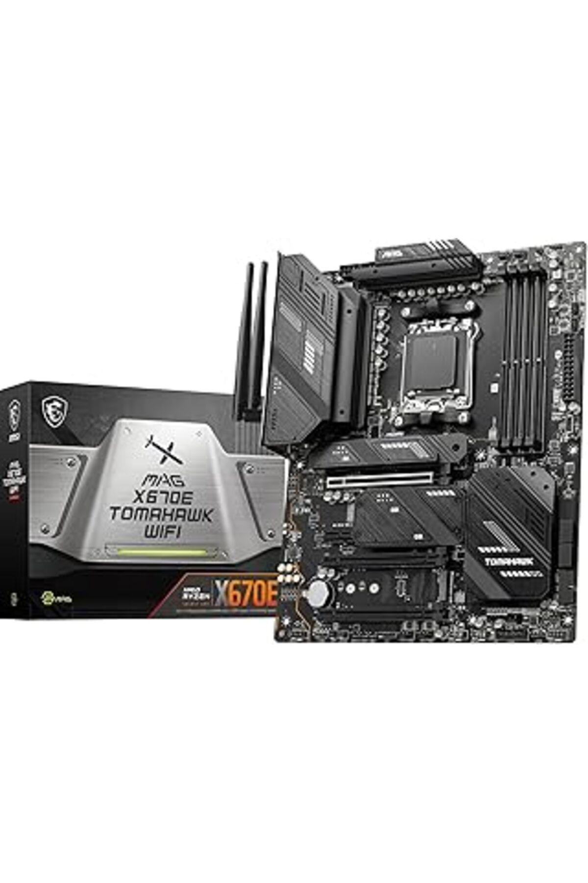 Karachil Msi Mag X670E Tomahawk Wifi Am5 Ddr5 6600Mhz(Oc) 4X M.2 Usb 3.2 Hdmi Dp 2.5G Lan Amd Wifi 6E Rgb At