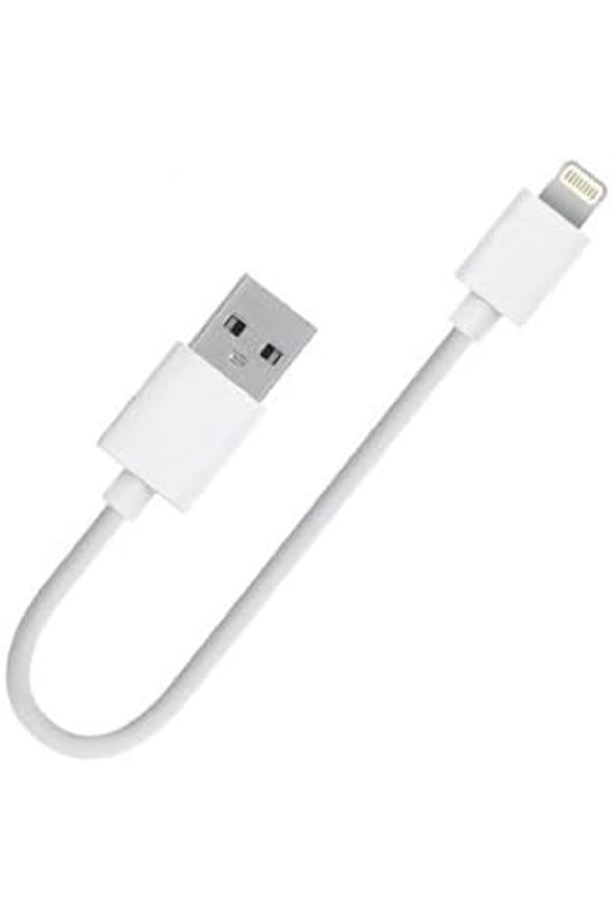 Karachil Pdateknoloji Yetty Lightning Kısa Hızlı Powerbank Şarj Ve Data Kablosu 2.1A Beyaz 20Cm (Iphone)