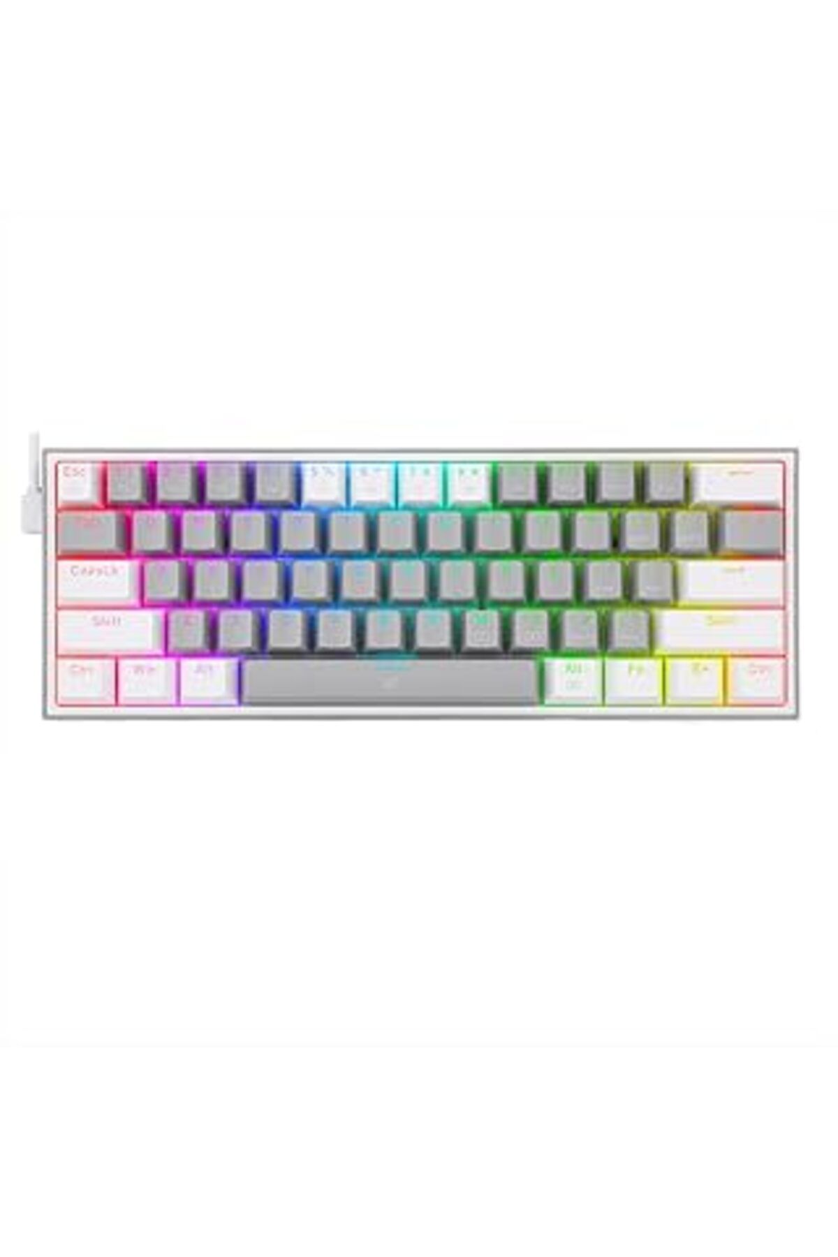 Karachil Redragon K617-Rgb 16,8 Milyon Rgb Aydınlatma, Red Switch Fizz%60 Q Türkçe Kablolu Mekanik Oyuncu Kl