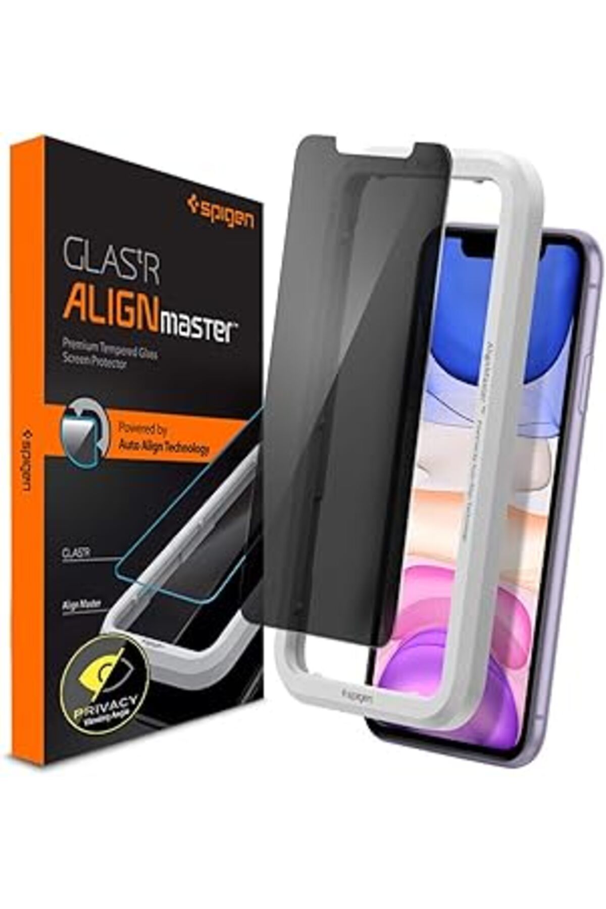 Pazarcan Iphone 11 / Iphone Xr Privacy Hayalet Cam Ekran Koruyucu Kolay Kurulum Alignmaster - Agl00103