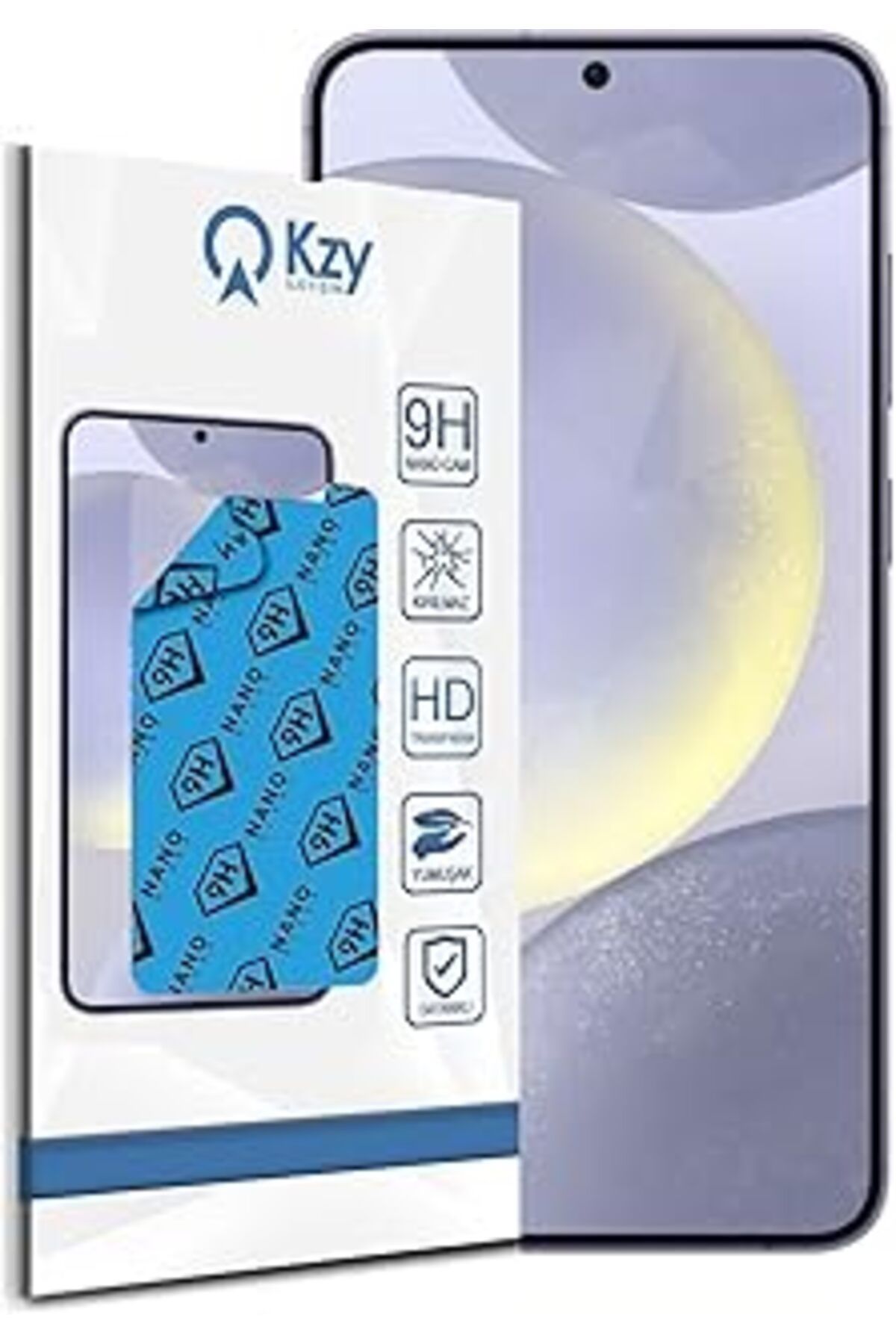 Pazarcan Kzy İletişim Samsung Galaxy S24 Plus Ile Uyumlu Nano Ekran Koruyucu Kırılmaz Esnek Cam