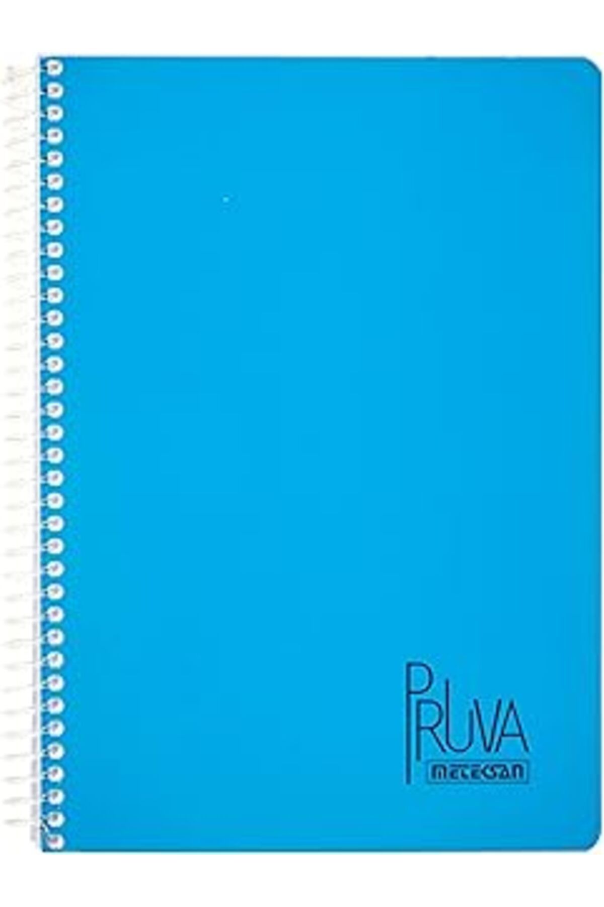 Karachil Meteksan Pruva A4 Pet Spiralli Karton Kapaklı Defter 144 Yaprak - Kareli - Mavi