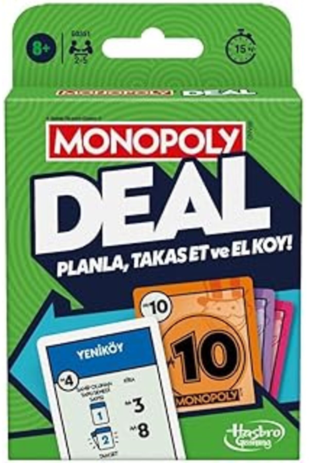 Qedii Hasbro Gaming Monopoly Deal Kart Oyunu - Türkçe Versiyon