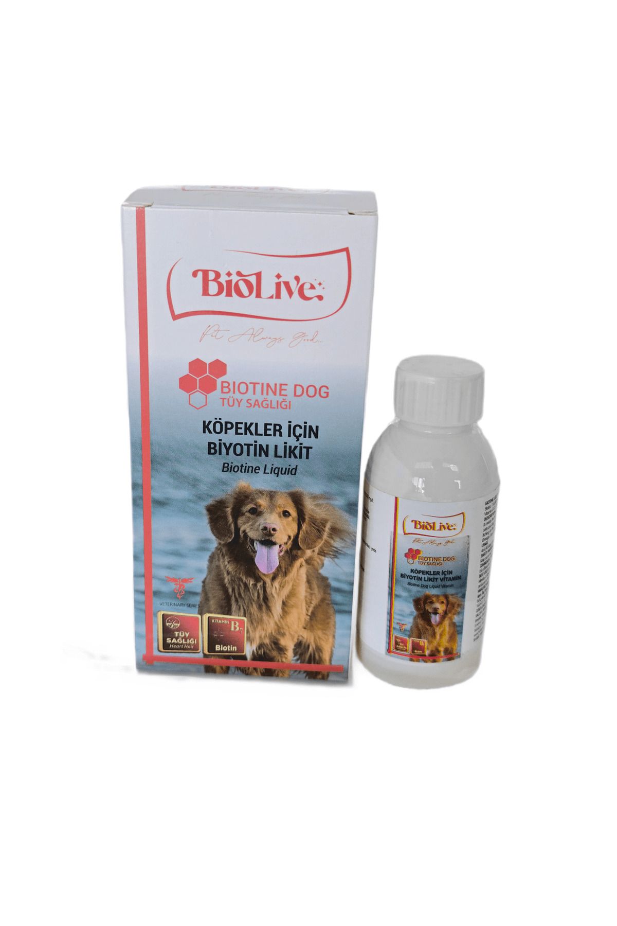 Modafiks Biolive Biotin Köpekler İçin Tüy Döküm Önleyici Sıvı Vitamin 100ml