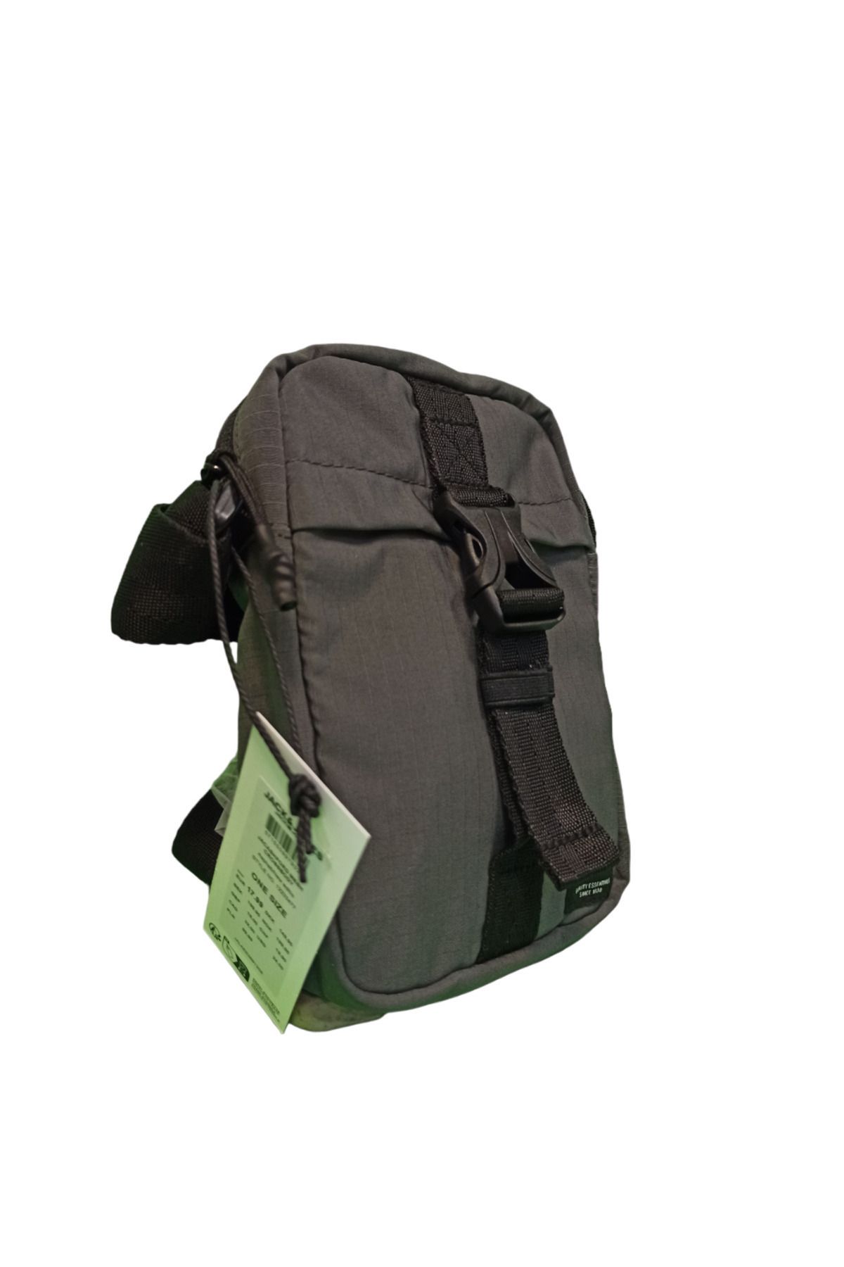 کیف شانه ای خاکستری مردانه Jack Jones کیسه صلیب کوچک آسفالت جکشفورد جدید 12233477 Jack & Jones