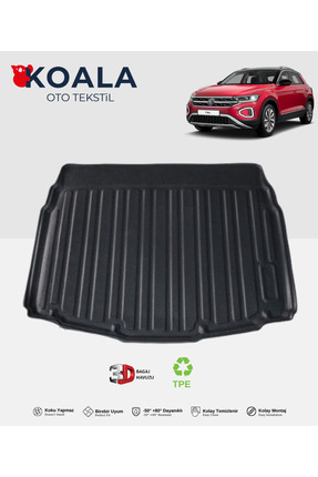 KoalaOtoTekstil Volkswagen T-Roc (Alt Bagaj) (2019 ve Sonrası) 3d Bagaj Havuzu