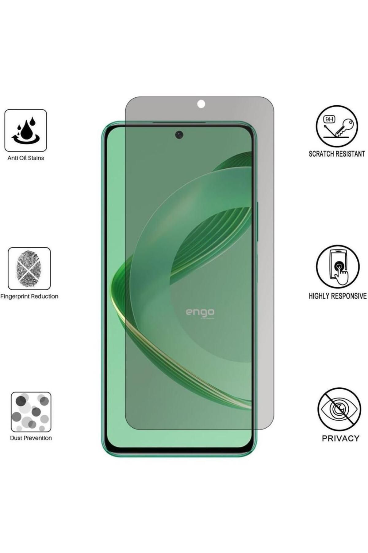 Engo-Ghost Screen Protector Transparent Compatible With Huawei Nova 12 SE 2