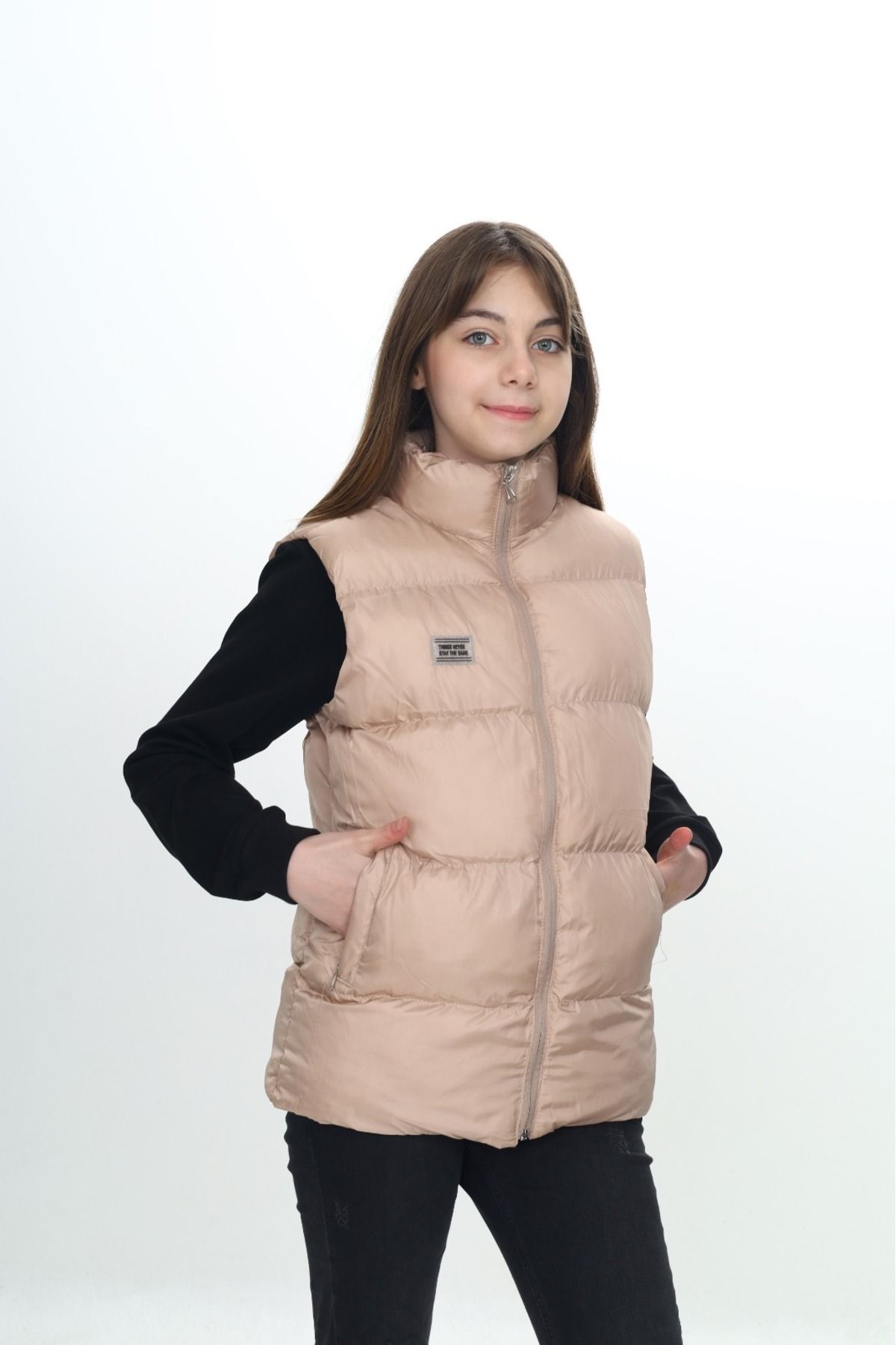 Toontoy-Girl's Inflatable Vest with Embroidered Chest 14094 2