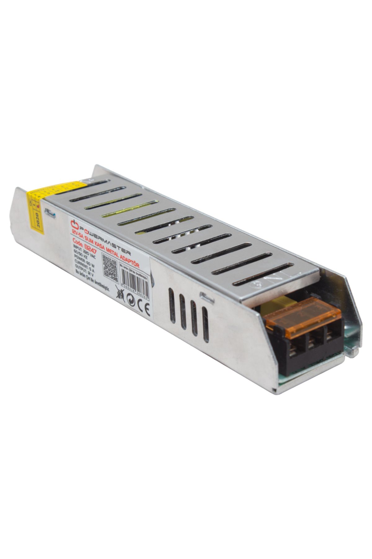 TimeStart PM-13247 12 VOLT - 5 AMPER SLIM KASA METAL ADAPTÖR (158*40*30)