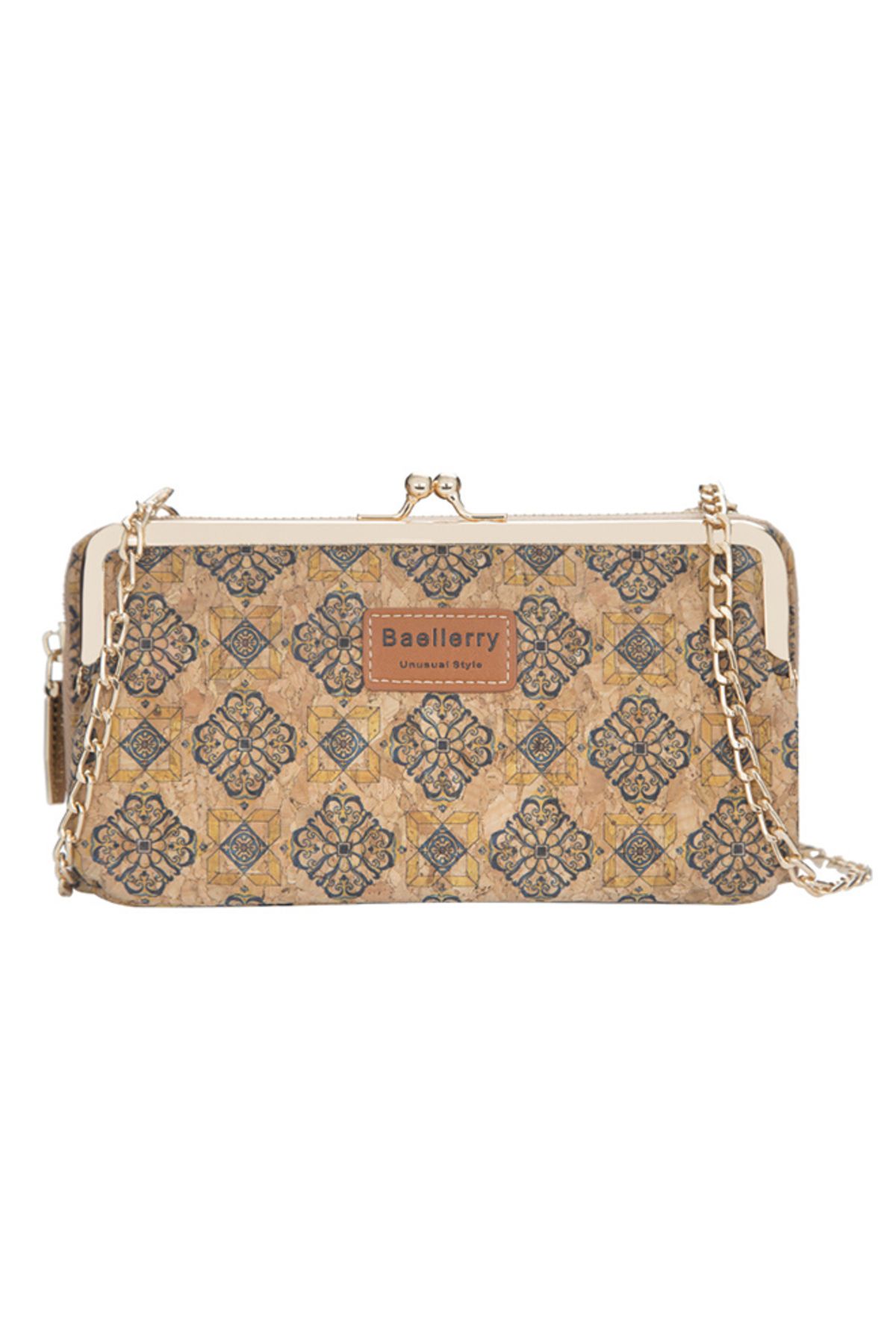 ETG-Multi Functional Women's Printed Zippered One Shoulder Messenger Bag 20*5*11cm 1