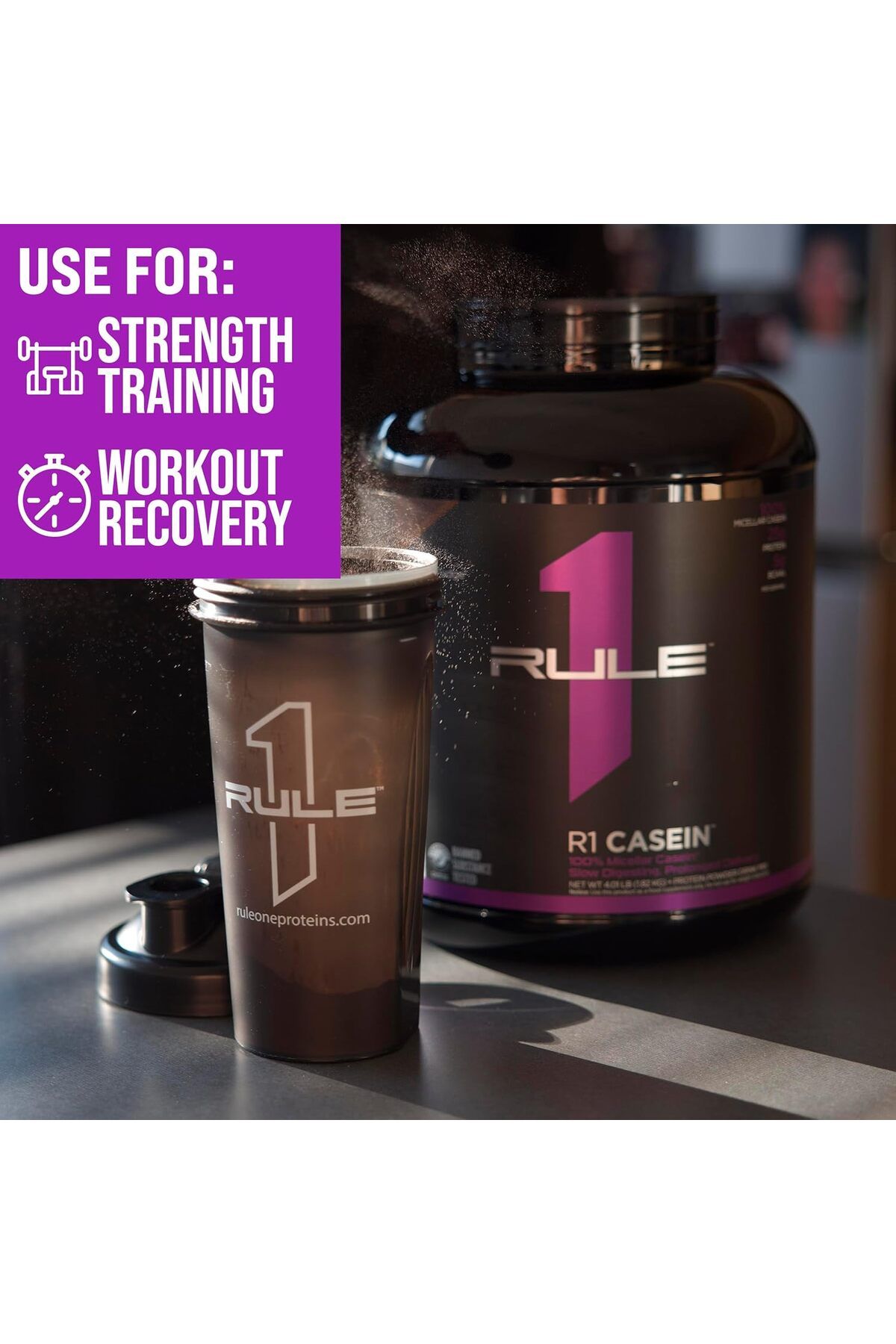 Rule 1-Rule1 1 Protein R1 CASEIN 55 SERV CHOCOLATE FUDGE 4.11LB 7