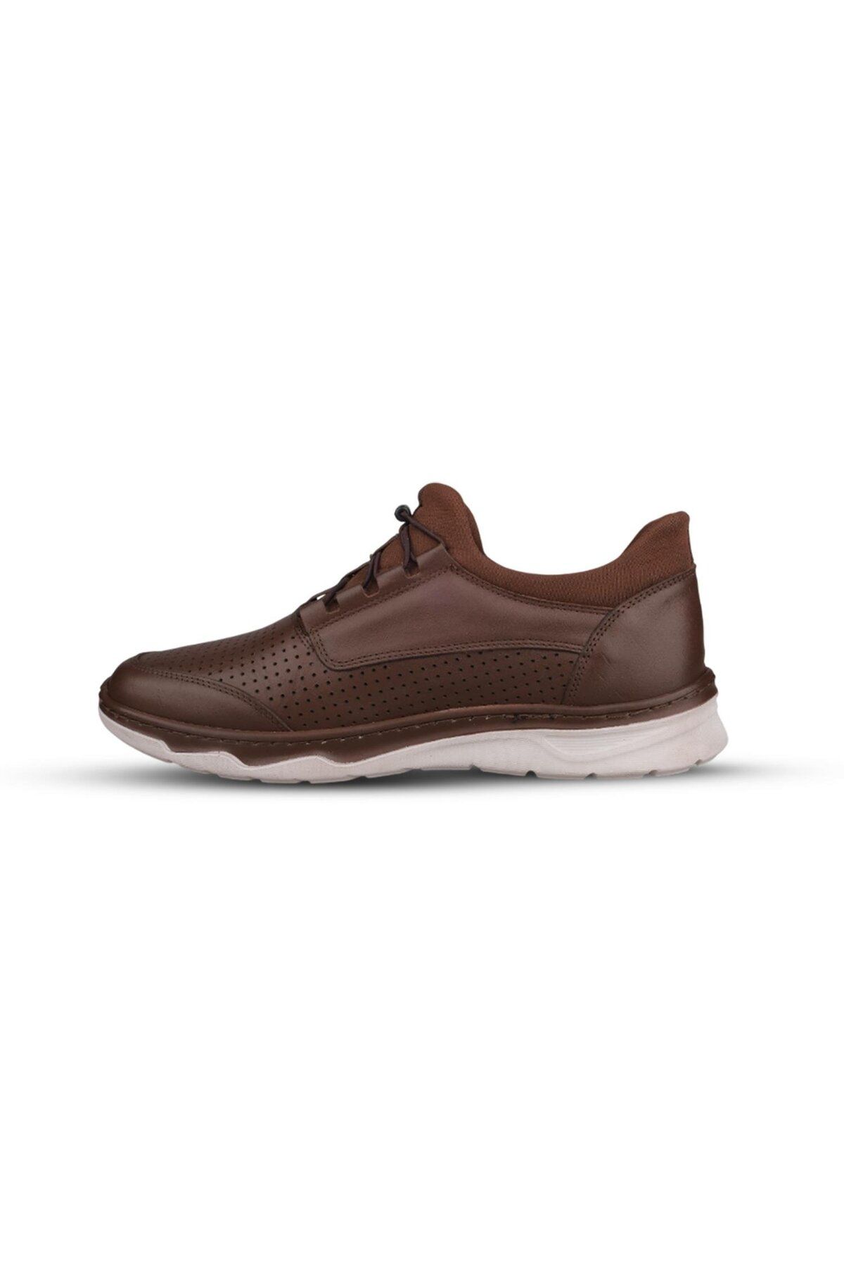 M.P.-Men's Casual Shoes - Brown, Leather 4