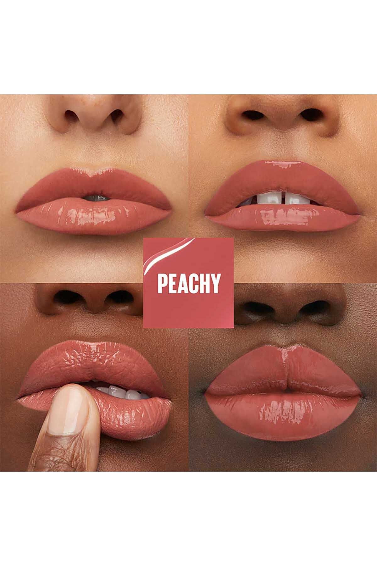 Maybelline New York-Super Stay Vinyl Ink Long Lasting Peach Tone Liquid Glossy Lipstick 15 Peachy 4