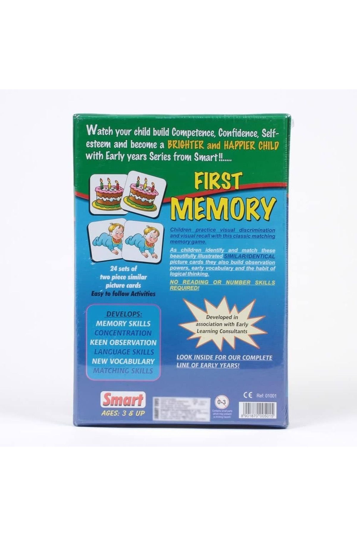 Smart-First Memory Game - Classic Matching Game with 24 Pairs of Beautifully Illustrated Picture Car 6