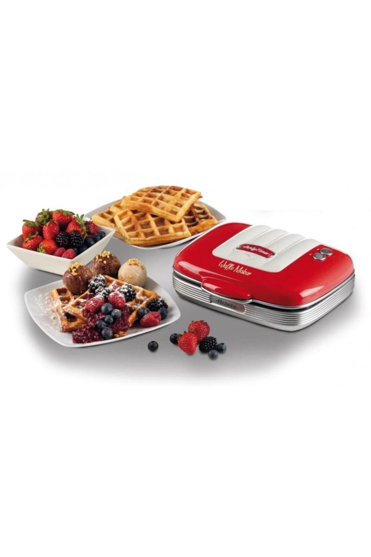 ARIETE-Waffle Maker 1973WH/RED Ariete, non-stick plates, light indicator, White/Red 3