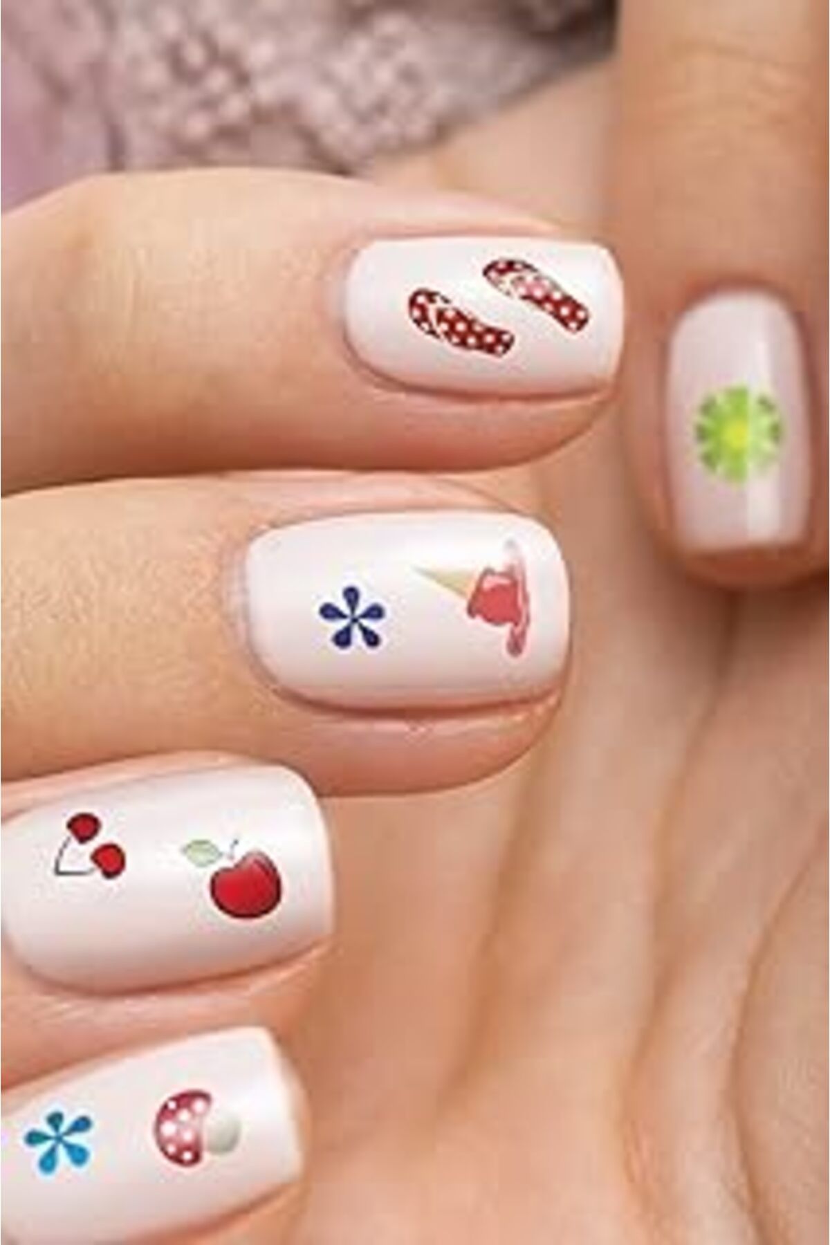 Karachil Artikel Summer -2 Tırnak Dövmesi, Tırnak Tattoo, Nail Art, Tırnak Sticker