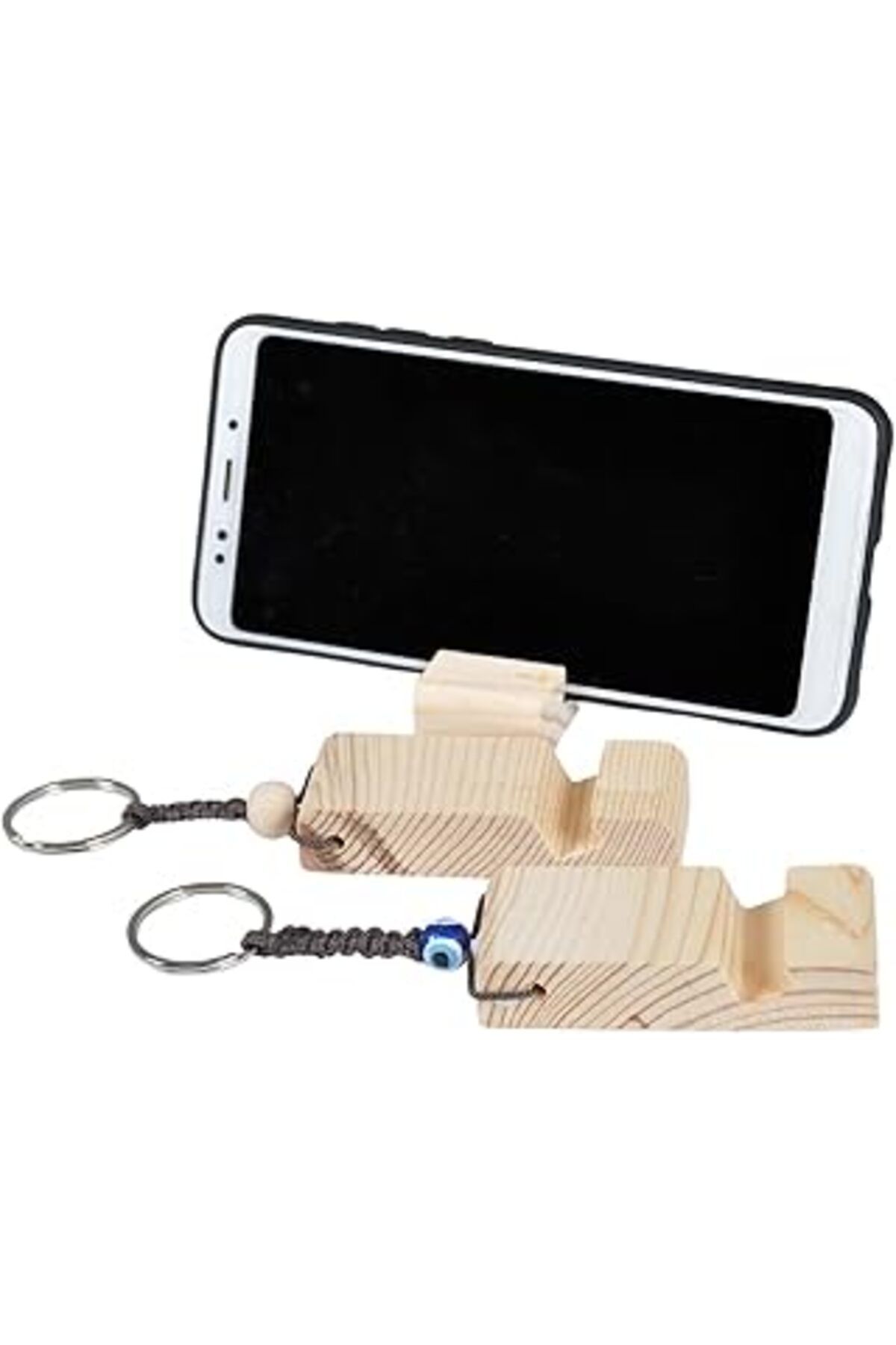 Pazarcan X-Perk Anahtarlık Ahşap Telefon Tutucu 2 Adet