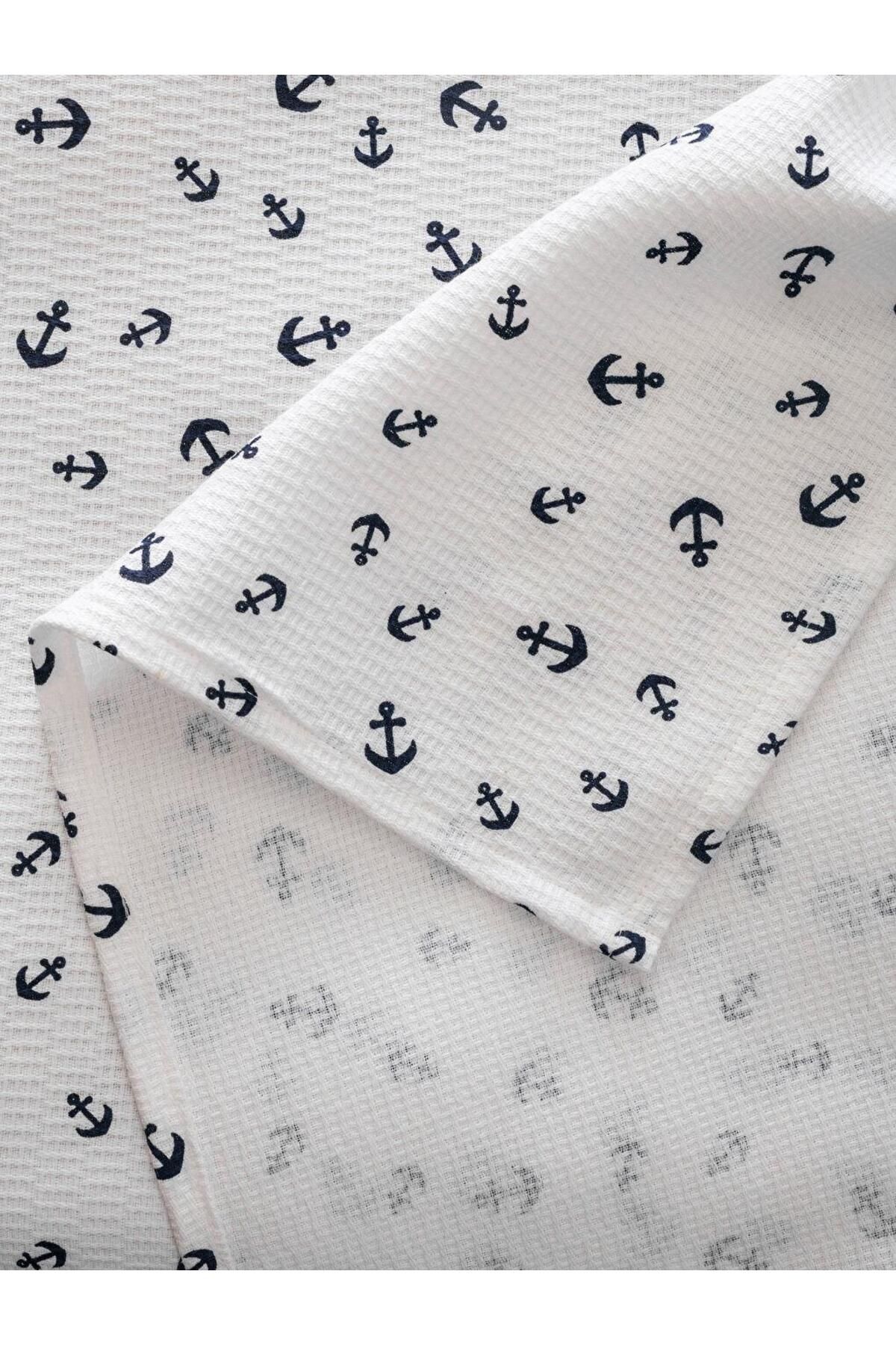 LC Waikiki-Lcw Home Mixed Anchor Patterned Double Pique Set 6