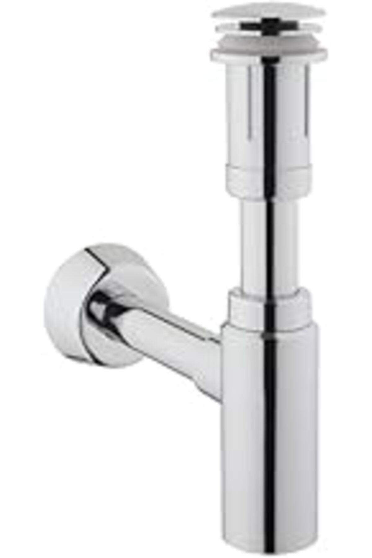 Pazarcan A45154 Lavabo Sifon Seti, T Tipi, Krom