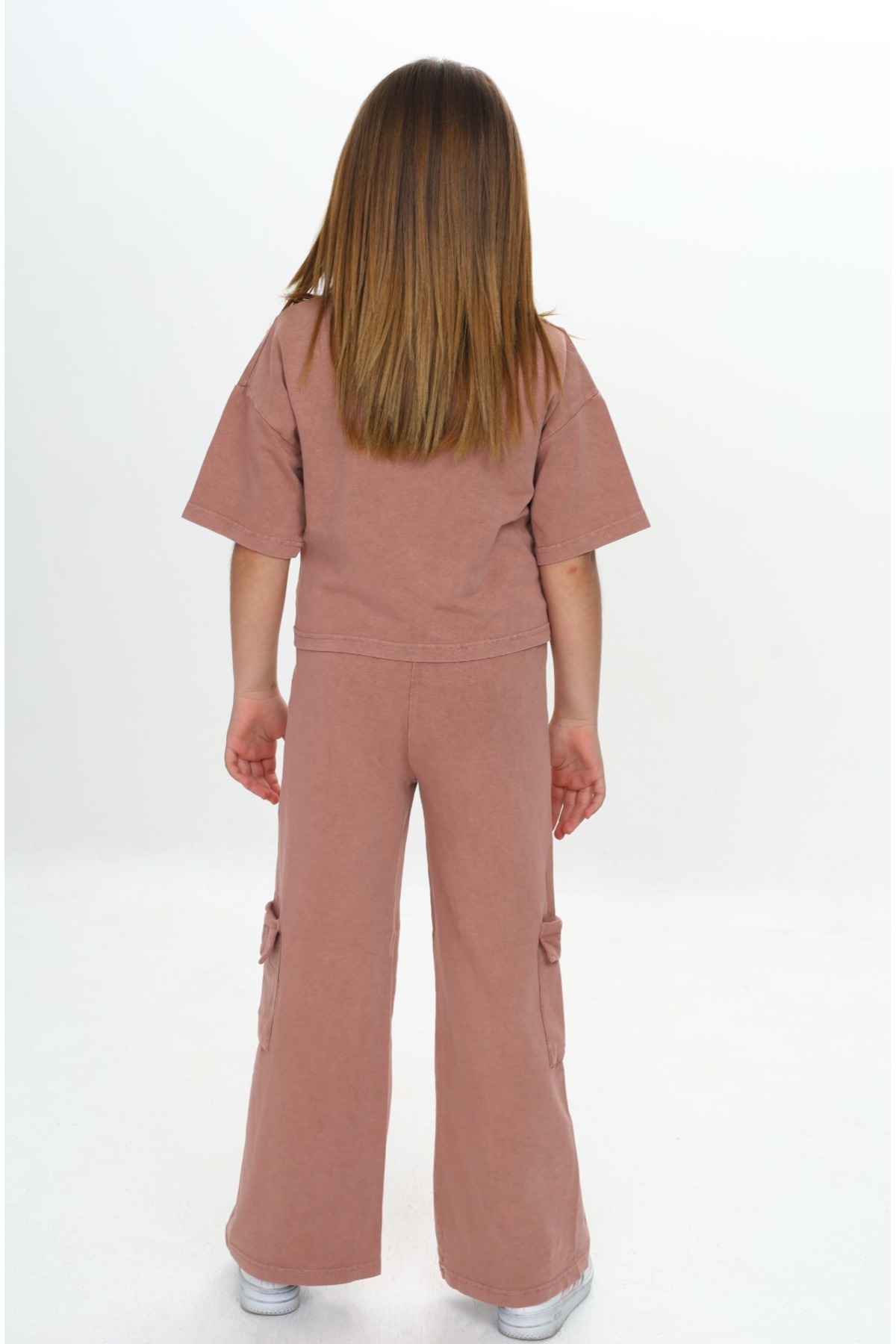 Toontoy-Girl's Washable Crop Tracksuit Set 5