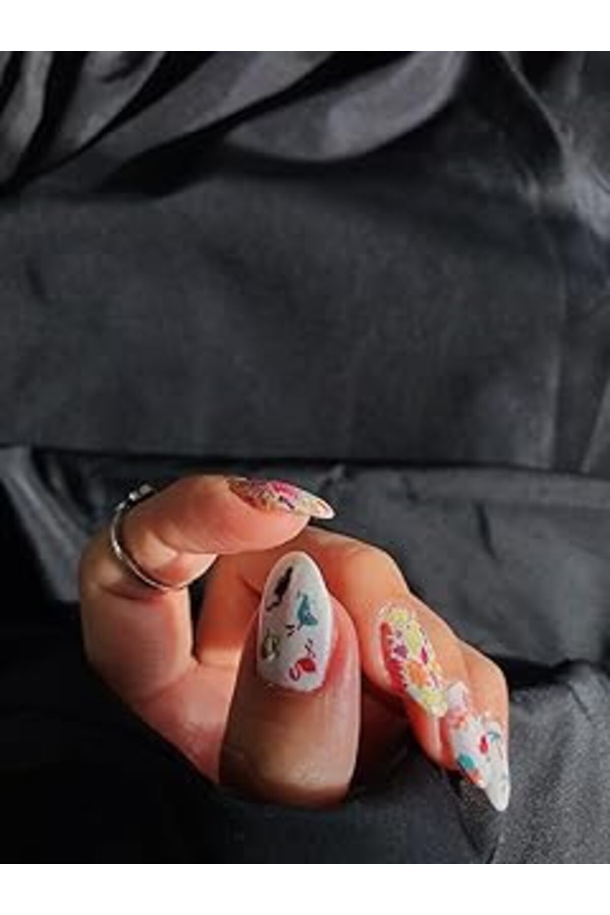 Karachil Artikel Tropik-1 Tırnak Dövmesi, Tırnak Tattoo, Nail Art, Tırnak Sticker