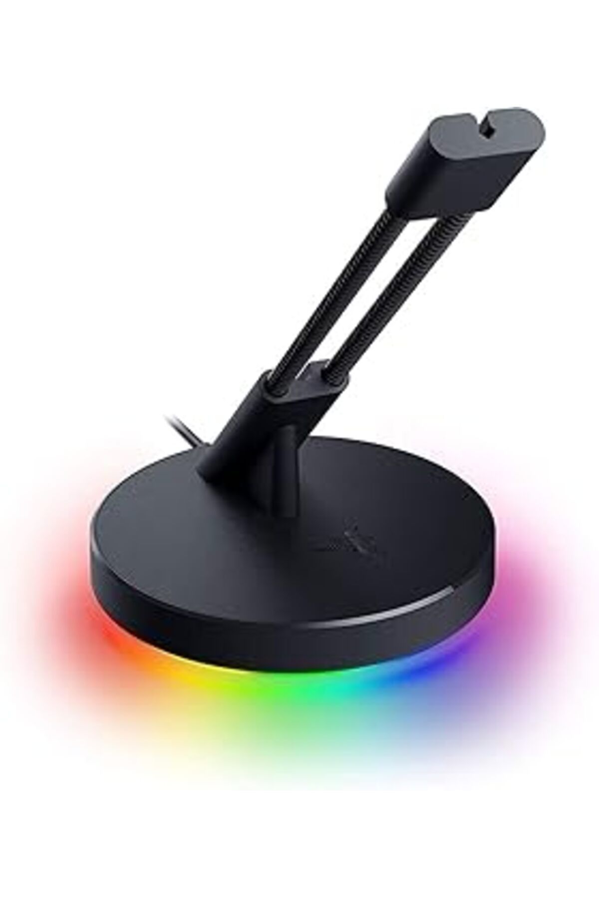 Mu Art Mouse Bungee V3 Chroma - Rgb Aydınlatmalı Fare Kablo Tutucusu (Kablo Klipsli Yaylı Kol, Ağır Kaymaz